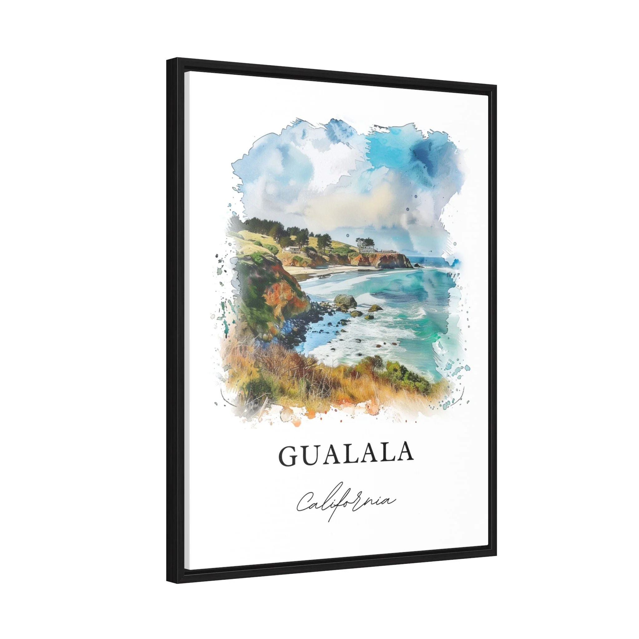 Gualala, California, USA – Watercolor Art Print - Image 2
