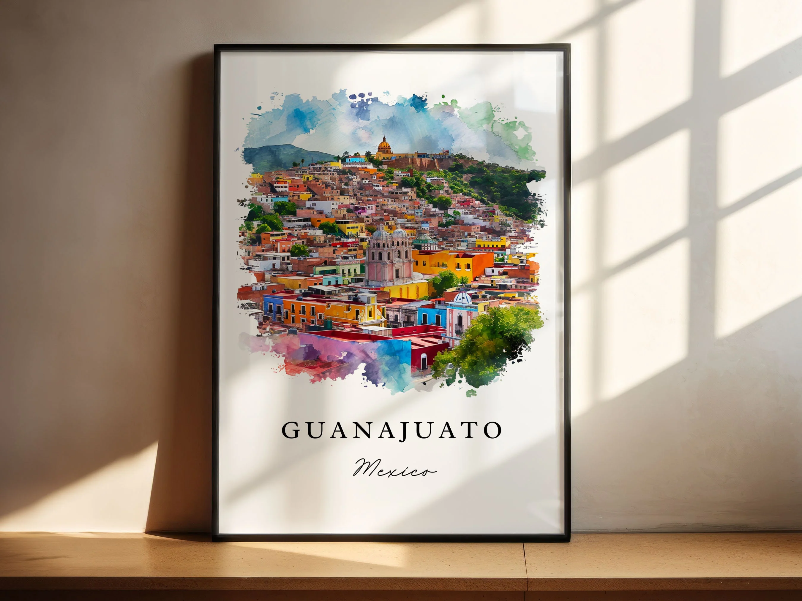 Guanajuato, Mexico – Watercolor Art Print Version 2 - Image 4