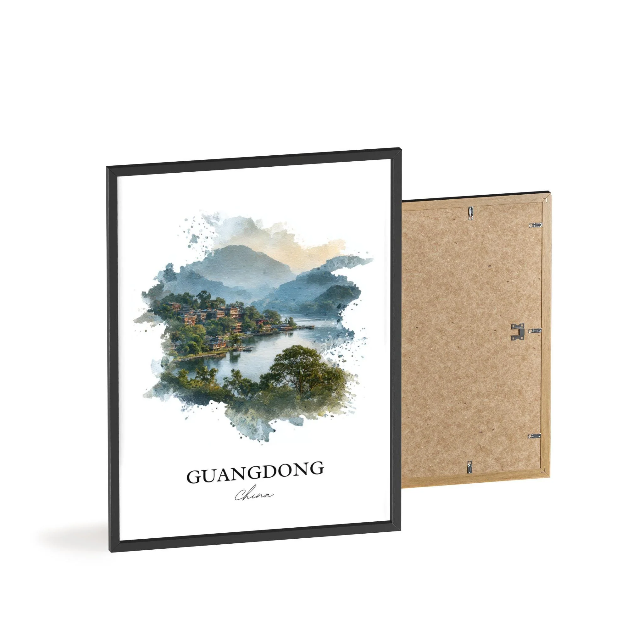 Guangdong, China – Watercolor Art Print - Image 8