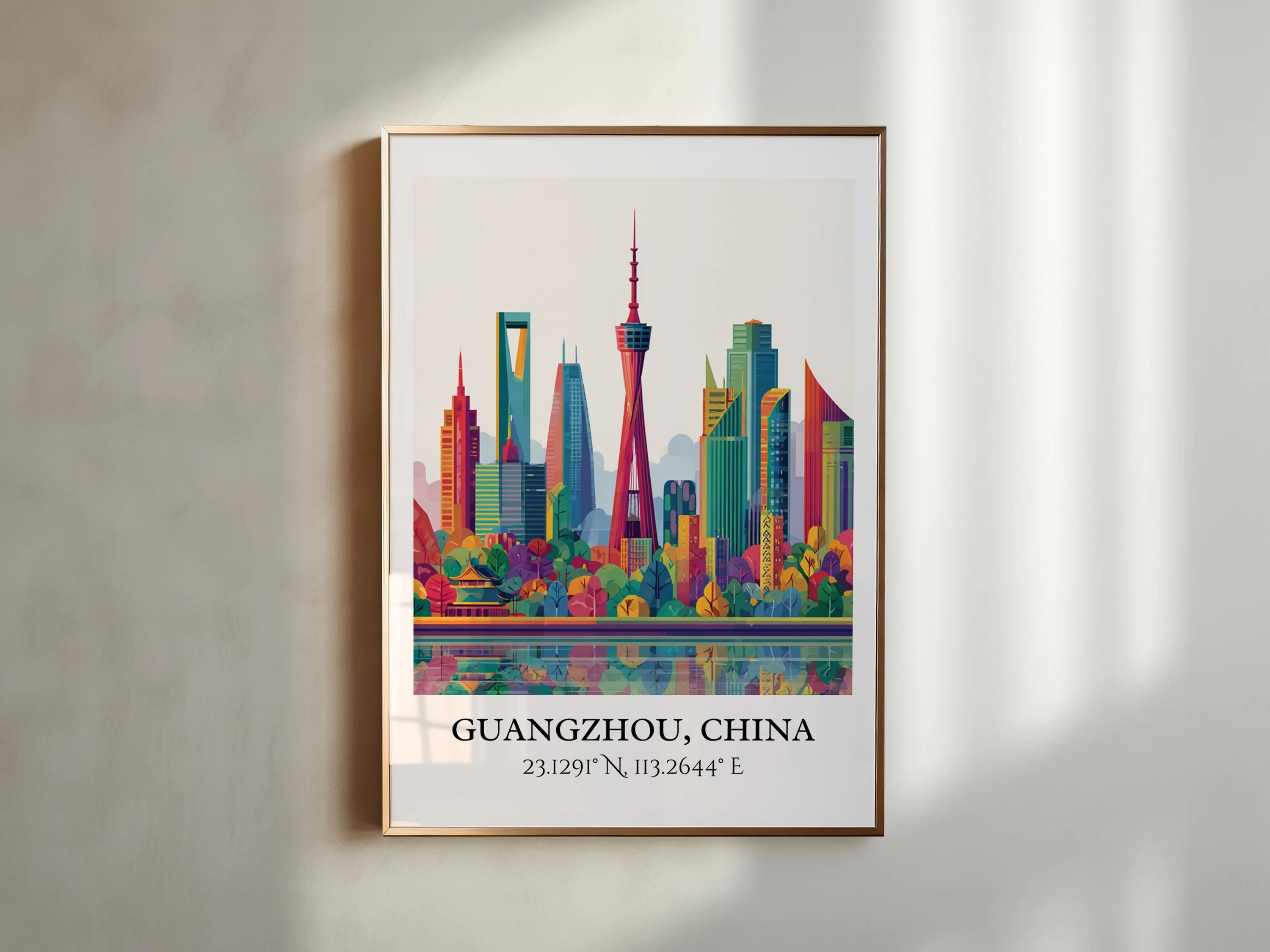 Guangzhou, China – Watercolor Art Print - Image 5