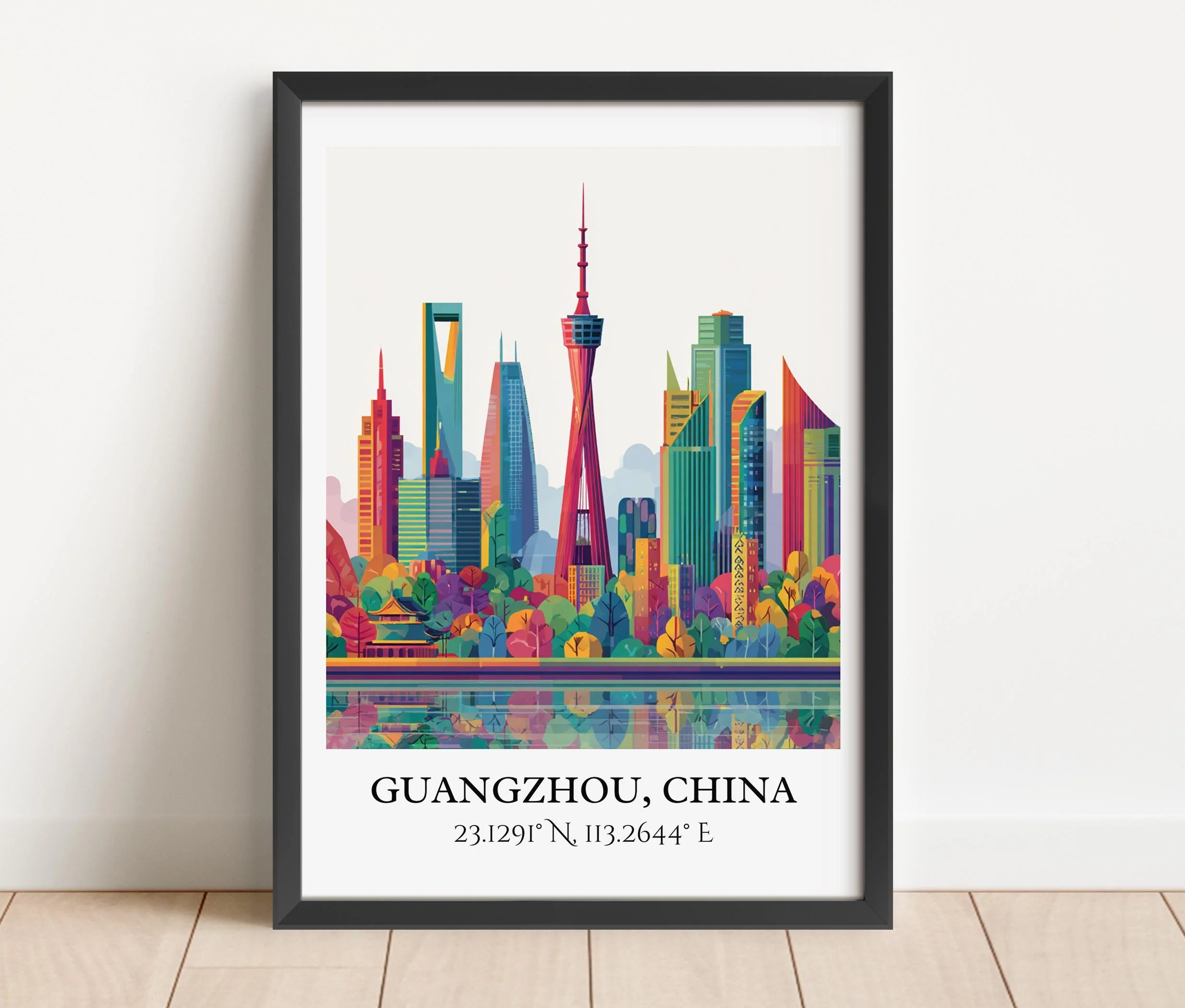 Guangzhou, China – Watercolor Art Print - Image 6