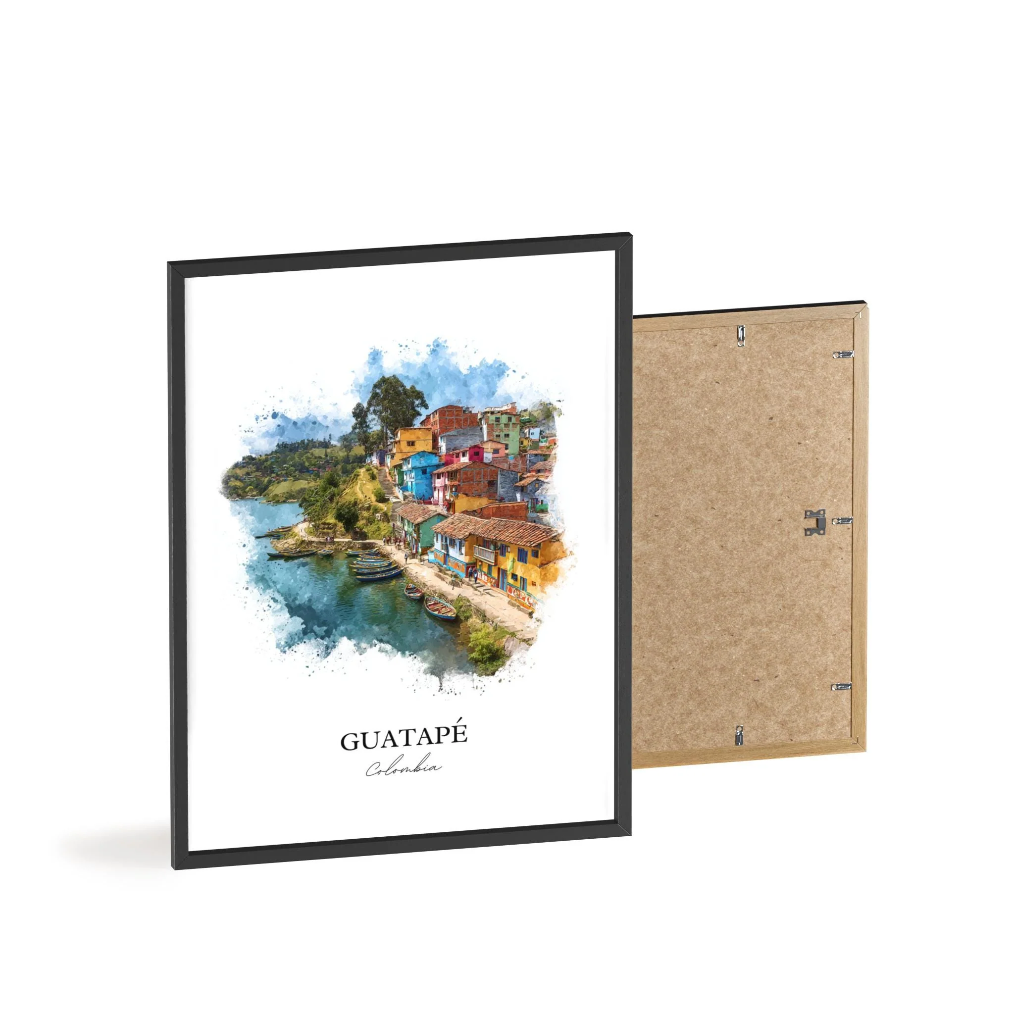 Guatapé, Colombia – Watercolor Art Print - Image 11