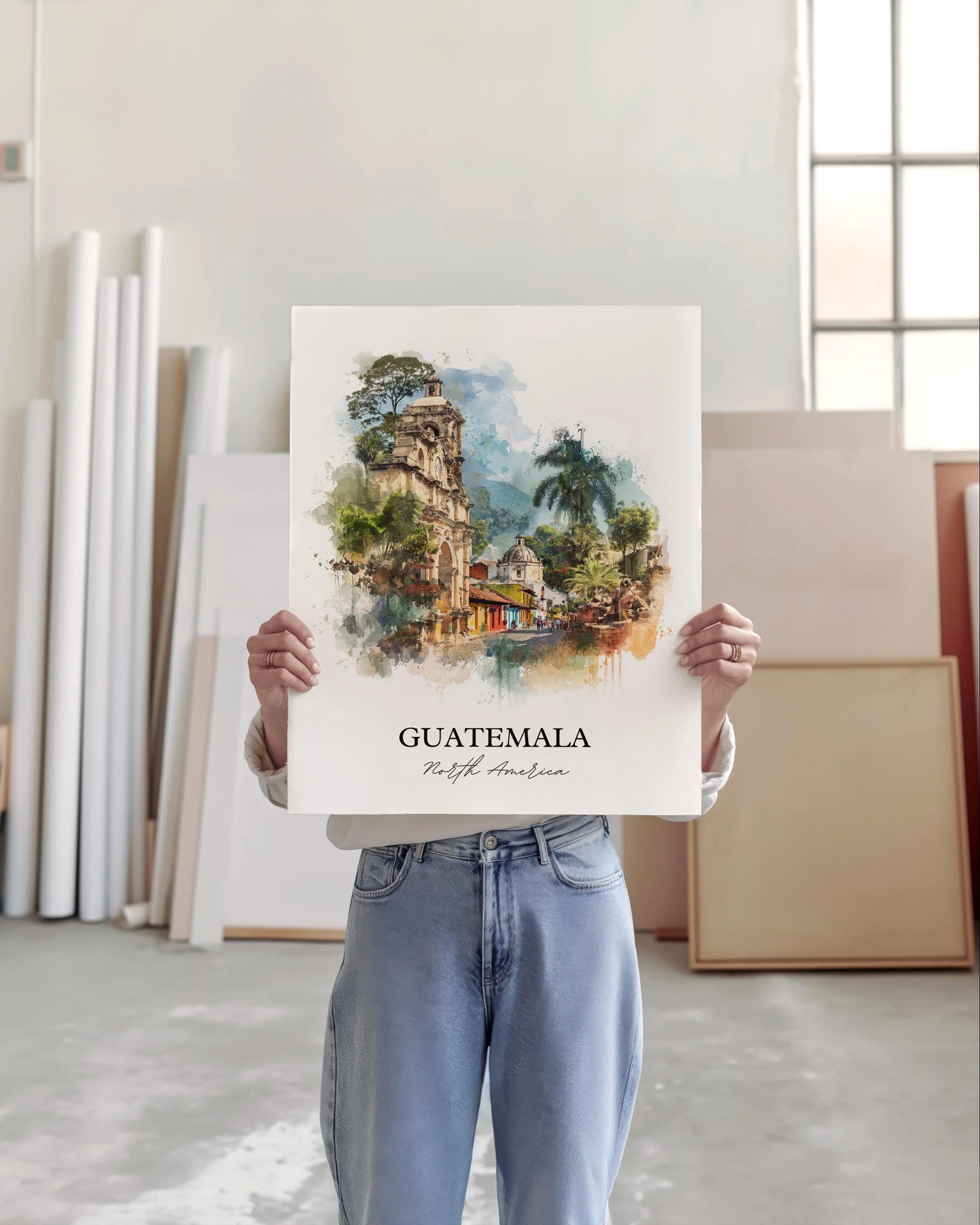 Guatemala, Central America – Watercolor Art Print - Image 4