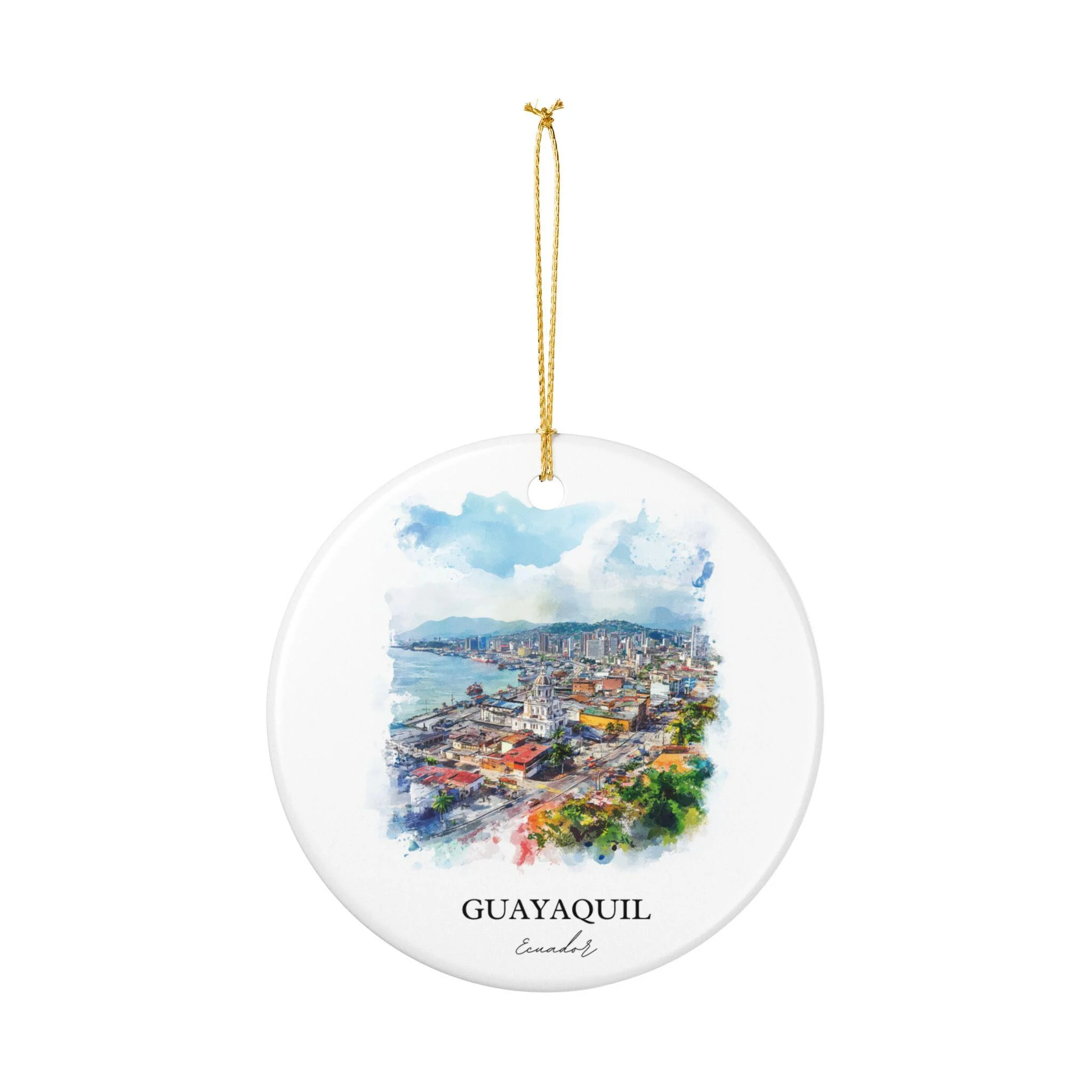 Guayaquil Ornament: Unique Guayaquil Ecuador Souvenir, Ecuador Xmas Decor, and Authentic Ecuador Gift - Image 2