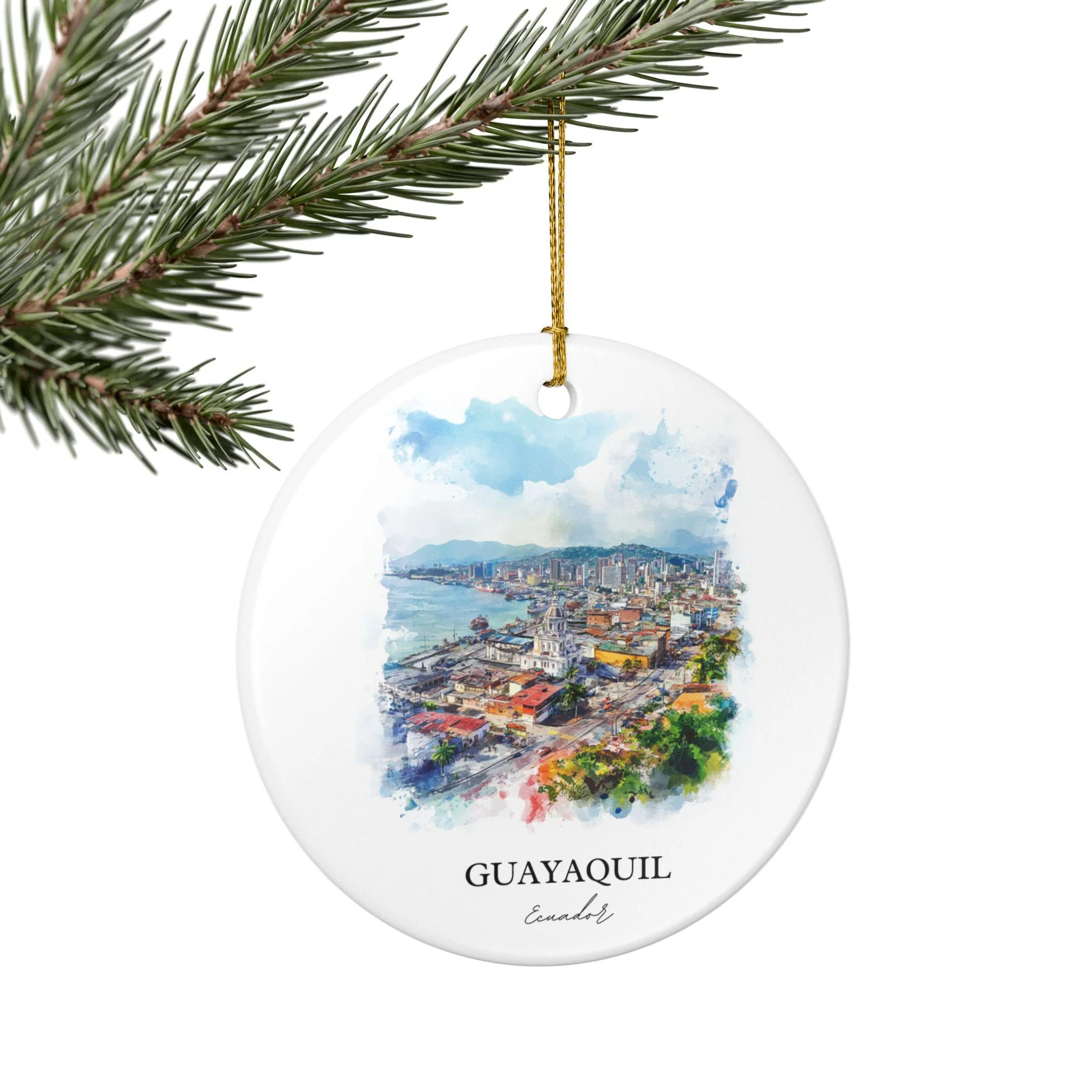 Guayaquil Ornament: Unique Guayaquil Ecuador Souvenir, Ecuador Xmas Decor, and Authentic Ecuador Gift - Image 5