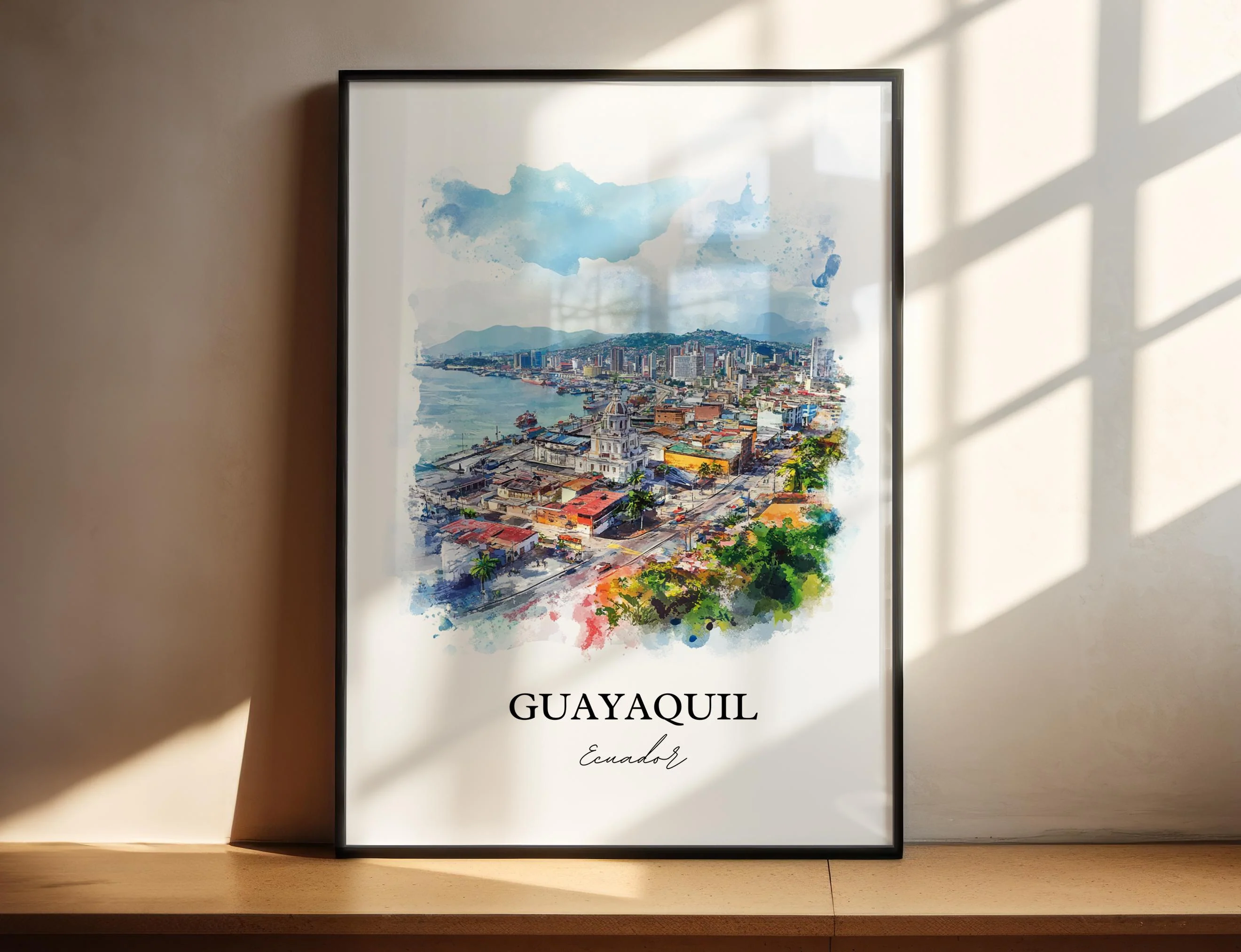 Guayaquil, Ecuador – Watercolor Art Print