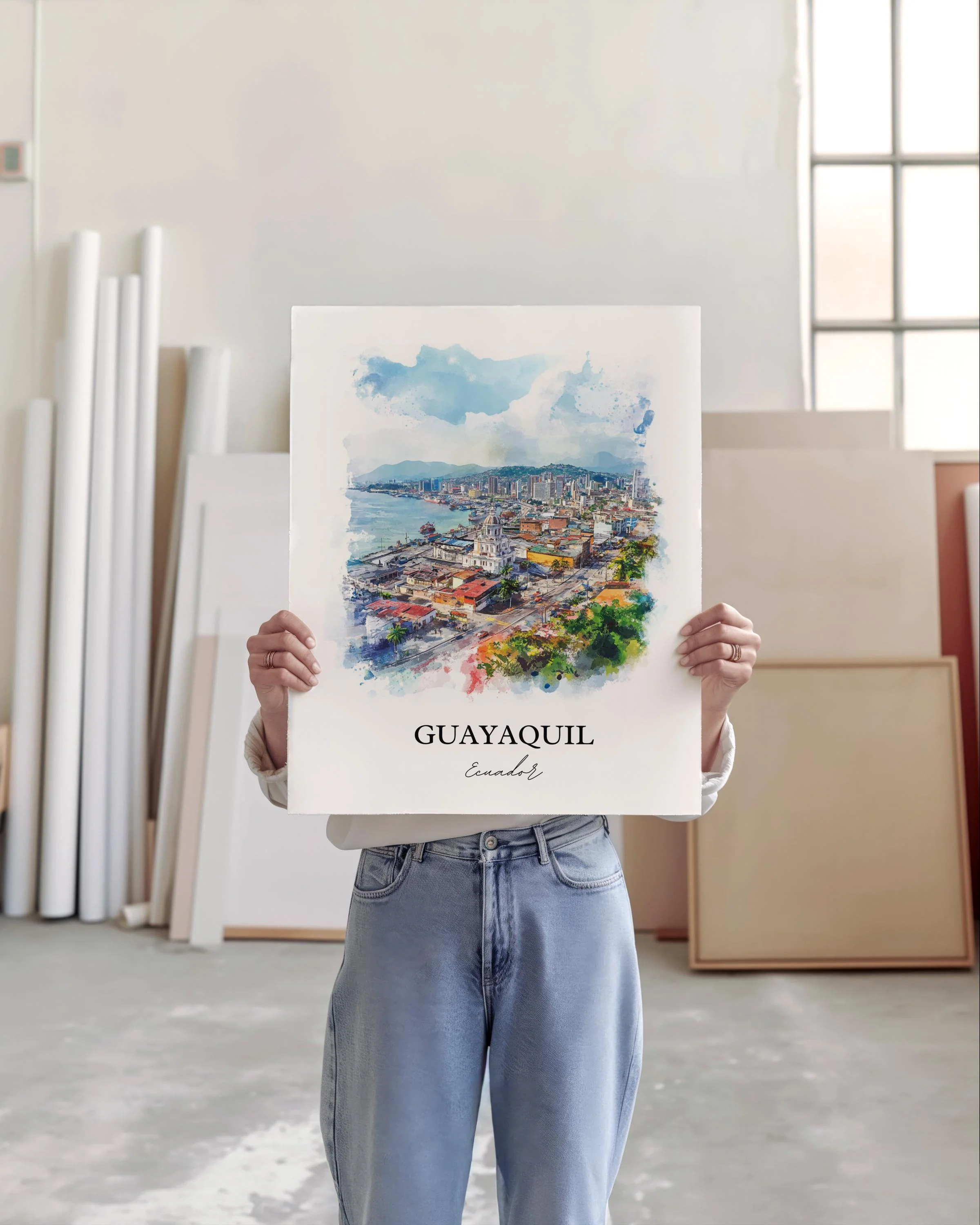 Guayaquil, Ecuador – Watercolor Art Print - Image 5