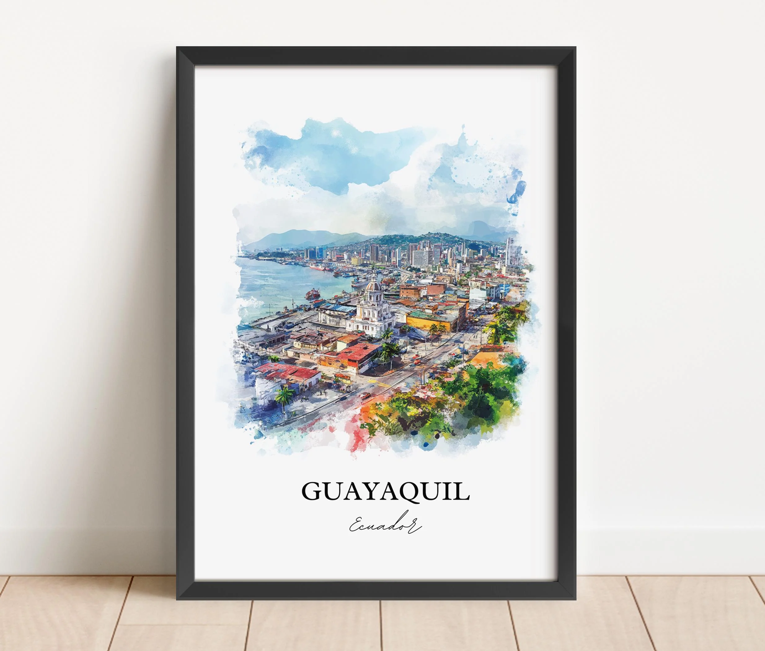 Guayaquil, Ecuador – Watercolor Art Print - Image 6