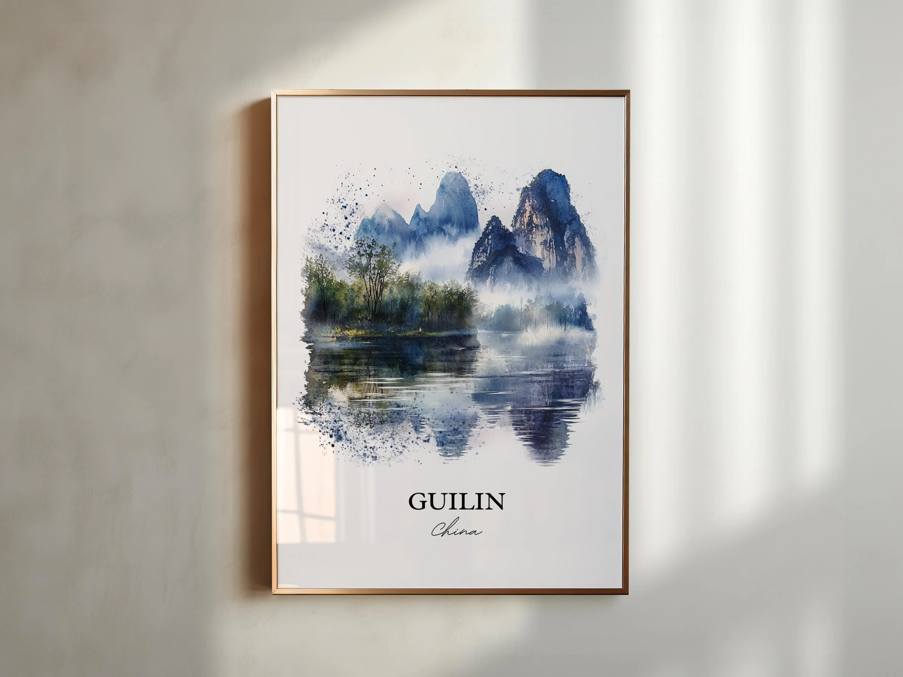 Guilin, China – Watercolor Art Print - Image 5