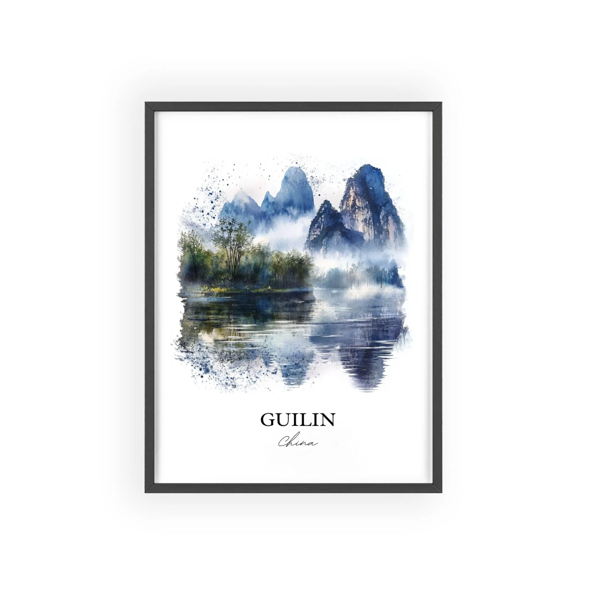 Guilin, China – Watercolor Art Print - Image 7