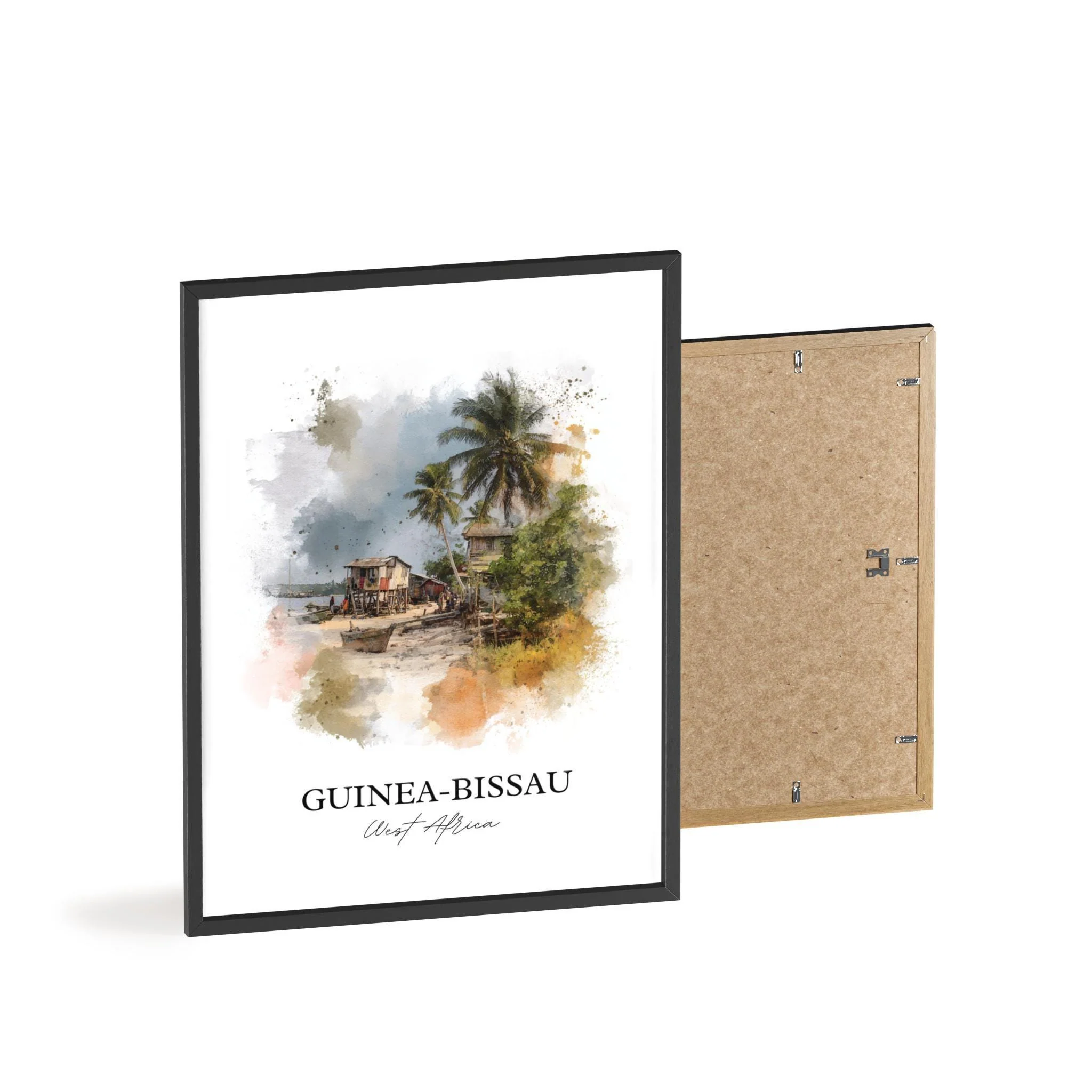 Guinea-Bissau, West Africa – Watercolor Art Print - Image 8
