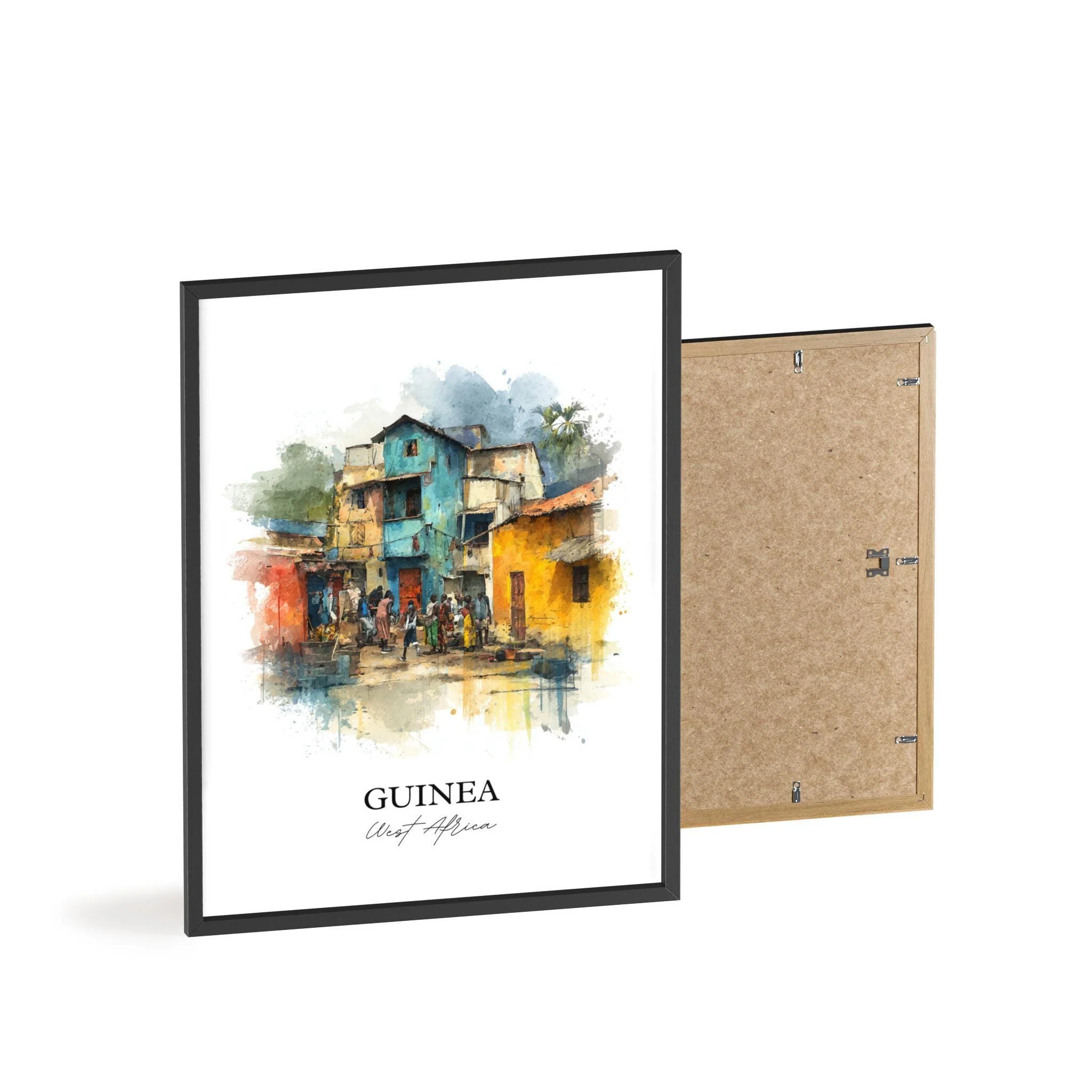 Guinea, West Africa – Watercolor Art Print - Image 8