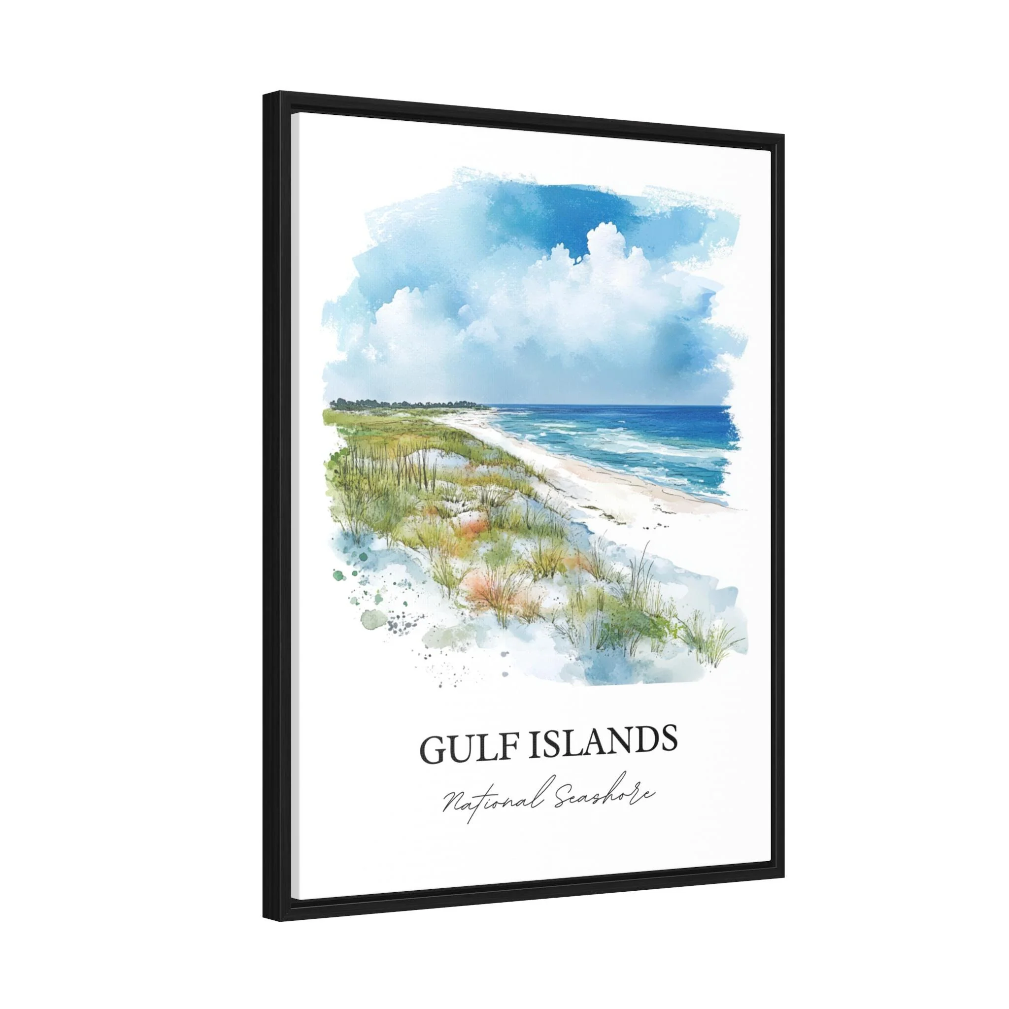 Gulf Islands, USA – Watercolor Art Print - Image 8