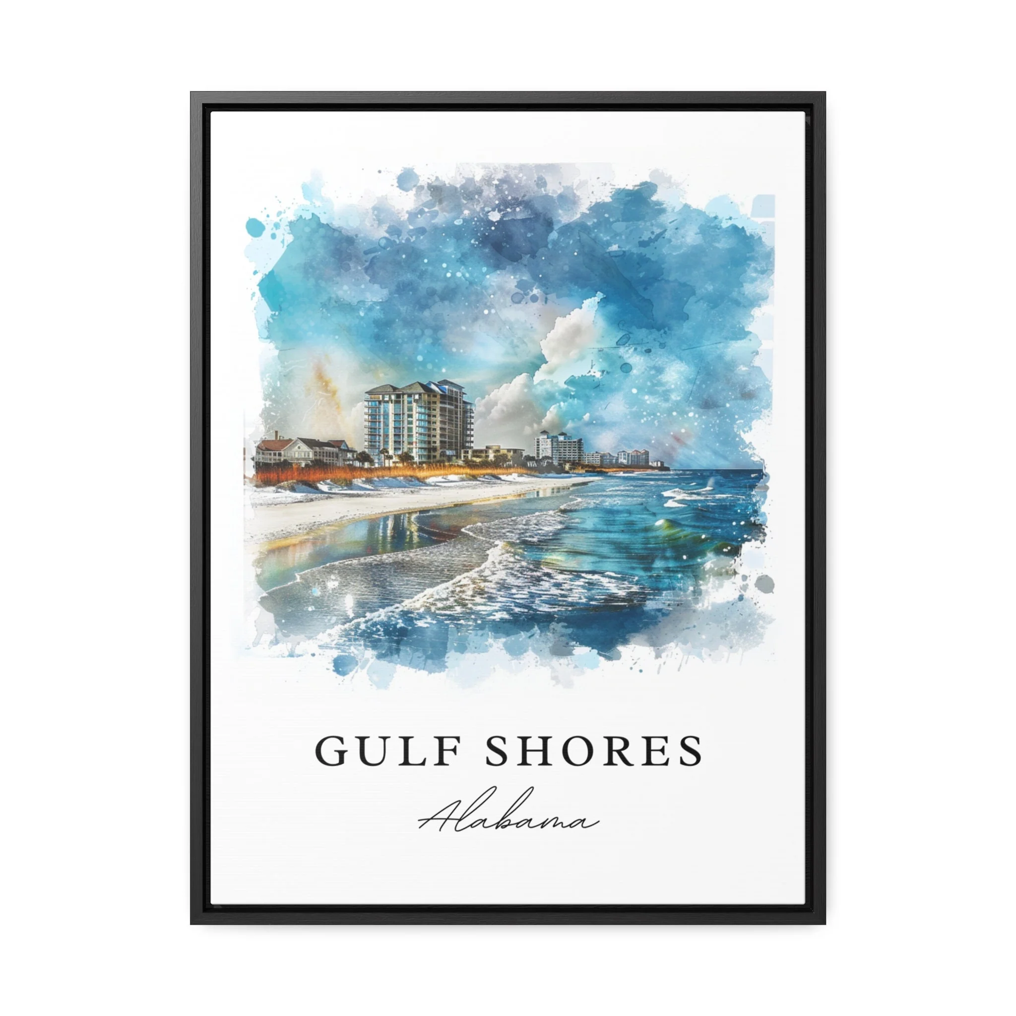 Gulf Shores, Alabama – Watercolor Art Print - Image 5