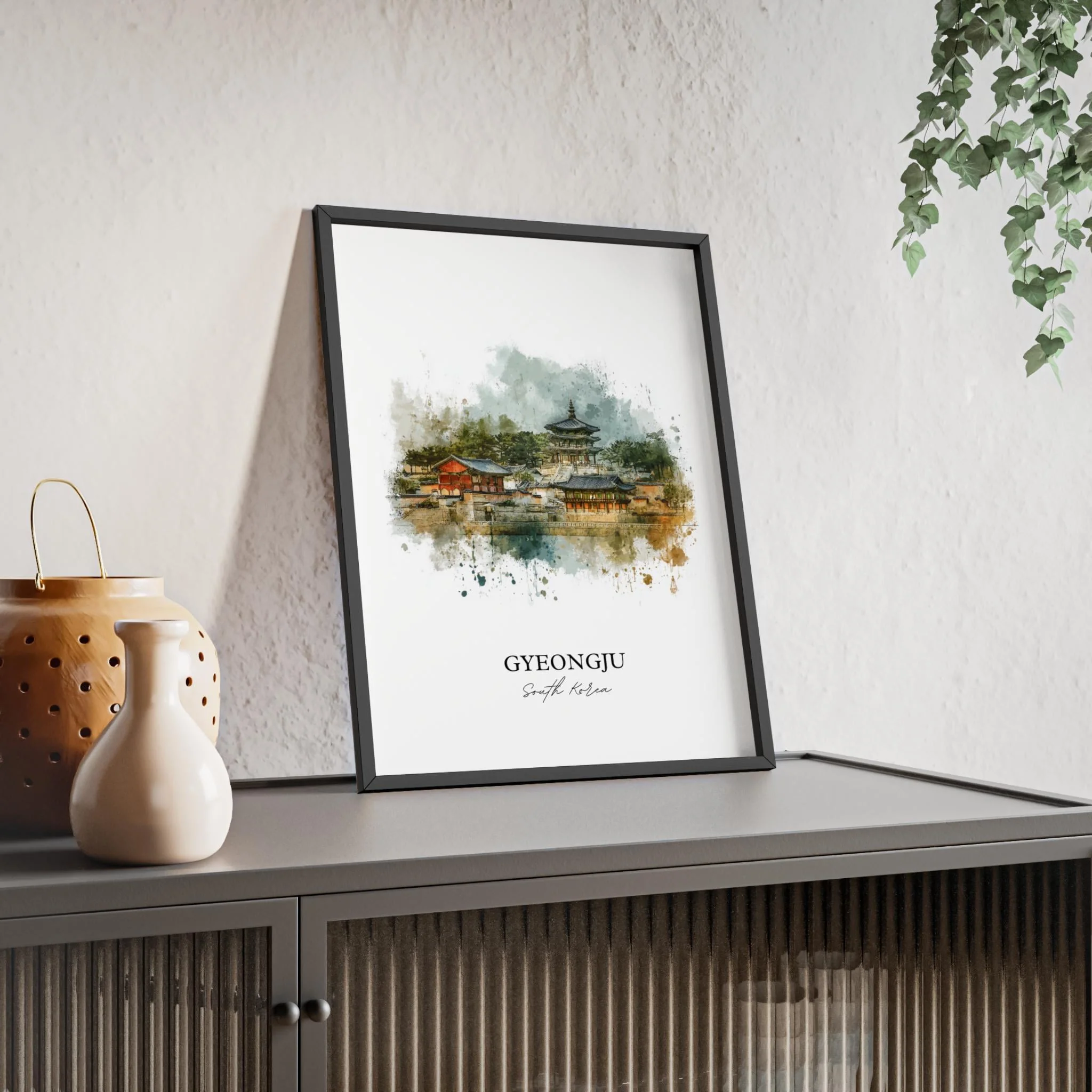 Gyeongju, South Korea – Watercolor Art Print - Image 4