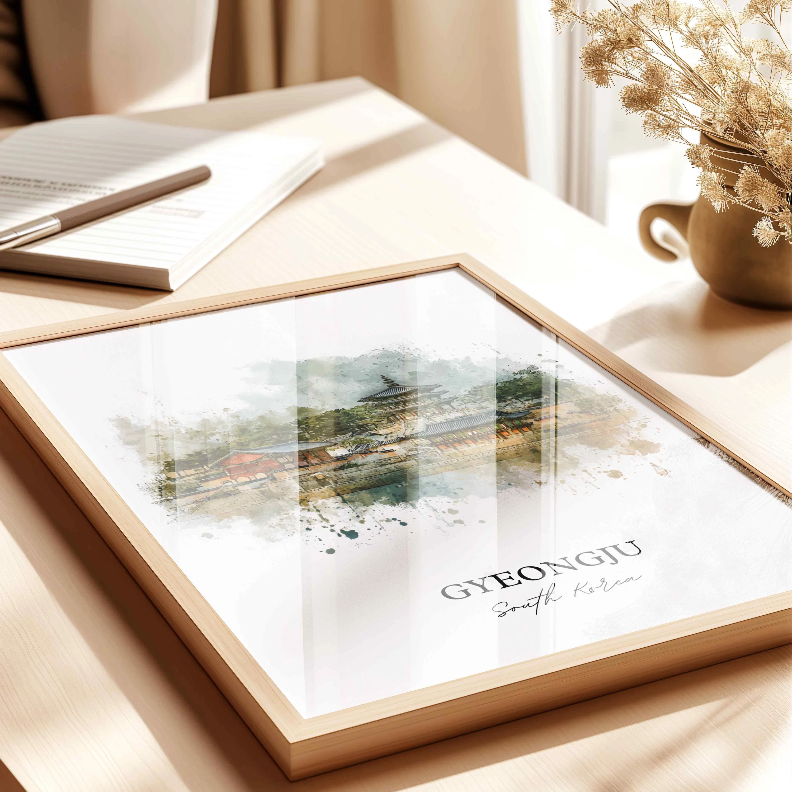 Gyeongju, South Korea – Watercolor Art Print - Image 6