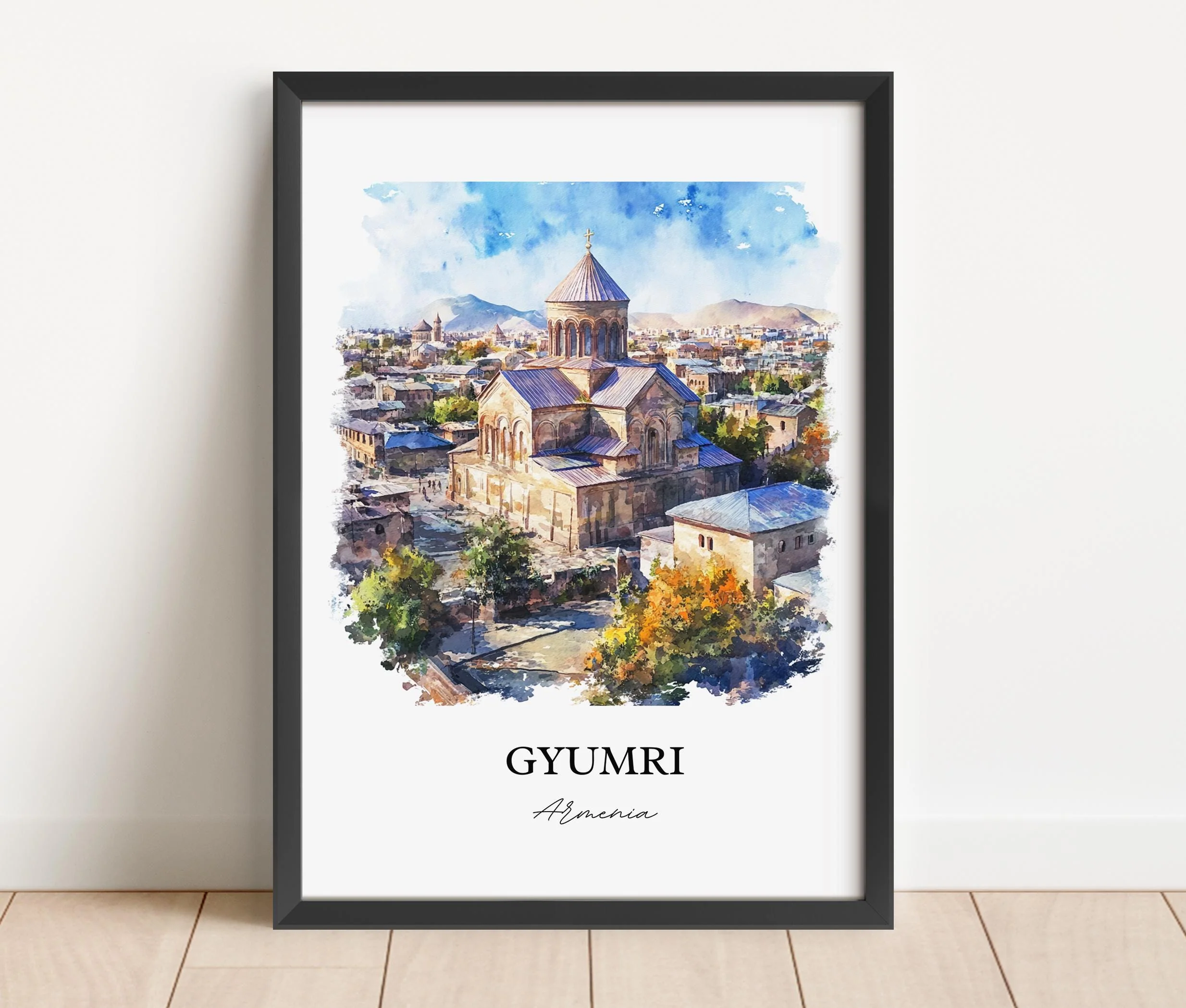 Gyumri, Armenia – Watercolor Art Print - Image 5