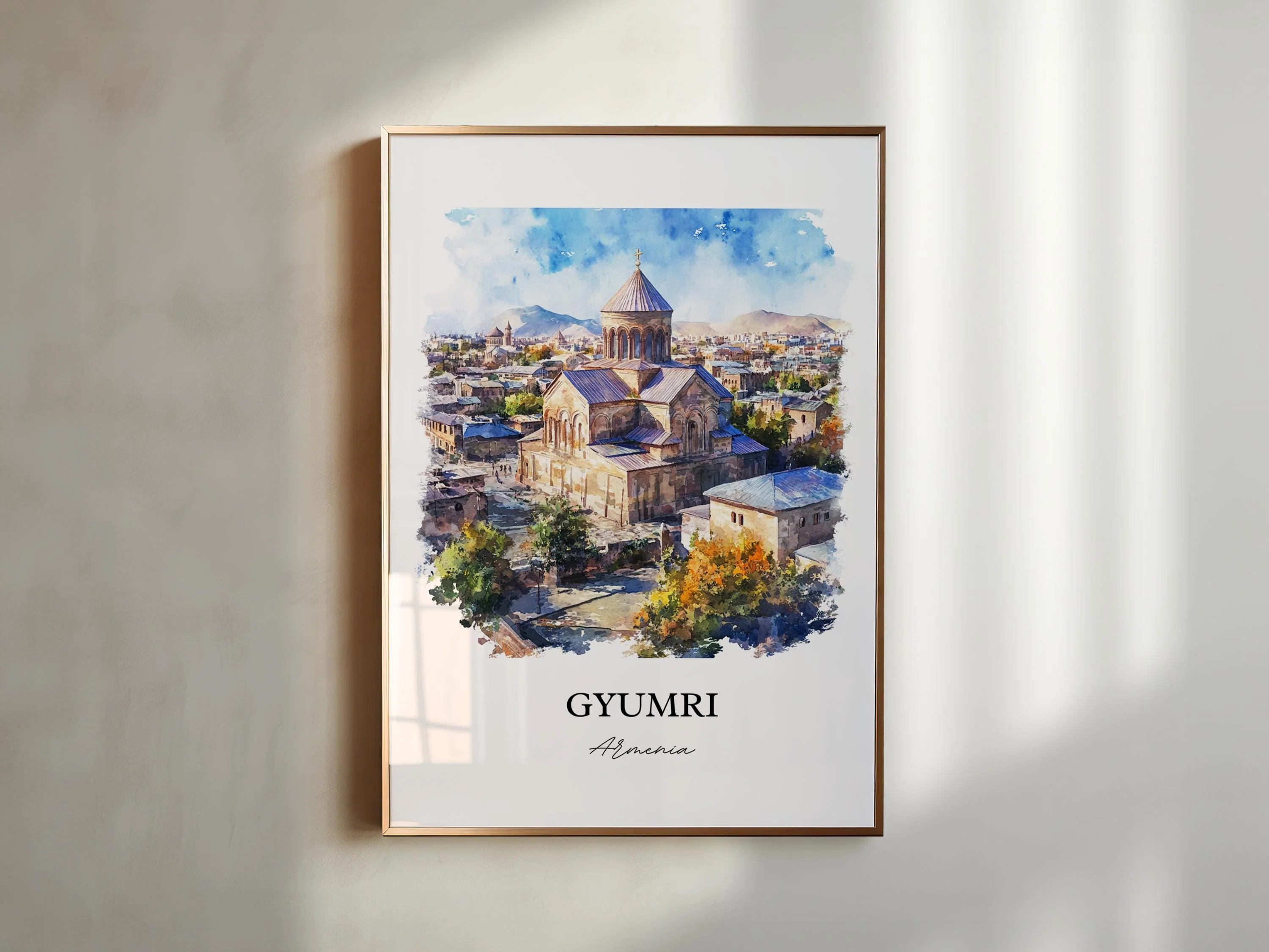 Gyumri, Armenia – Watercolor Art Print - Image 6