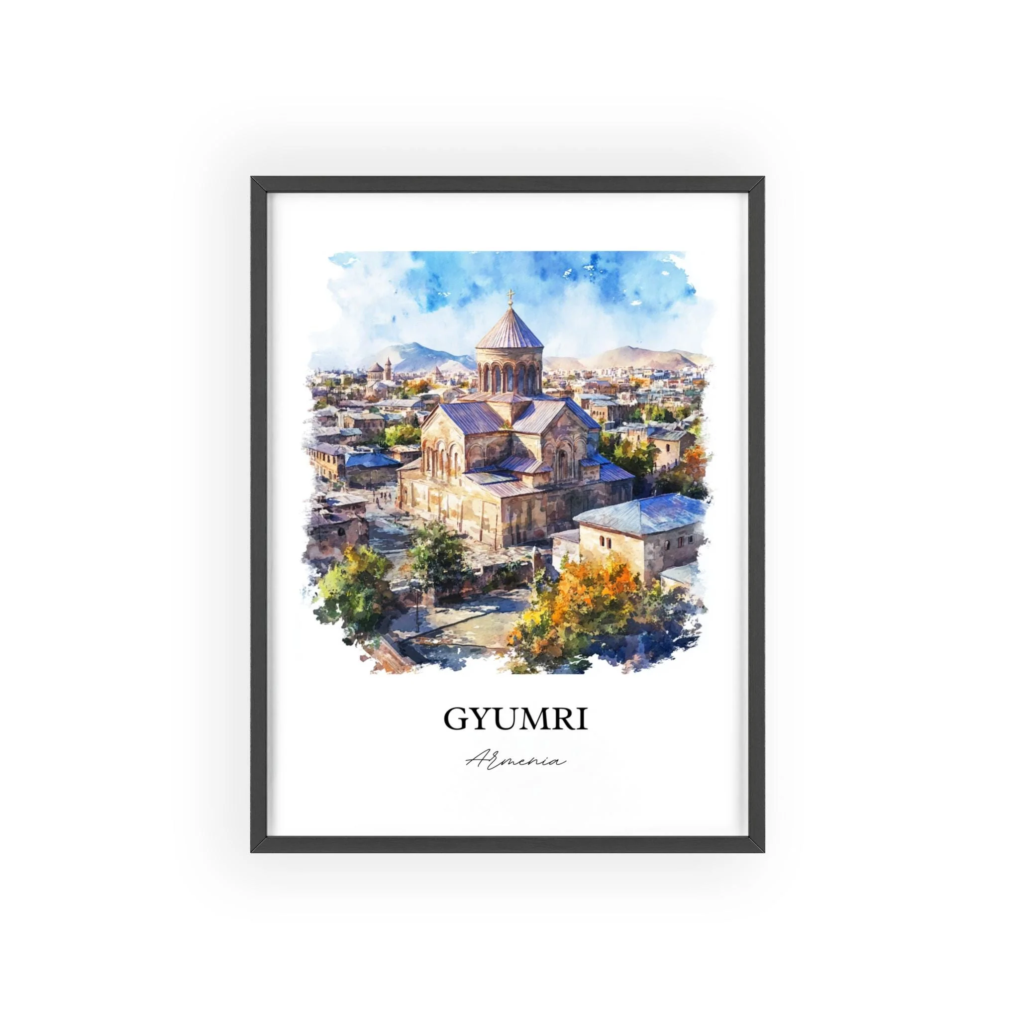 Gyumri, Armenia – Watercolor Art Print - Image 7