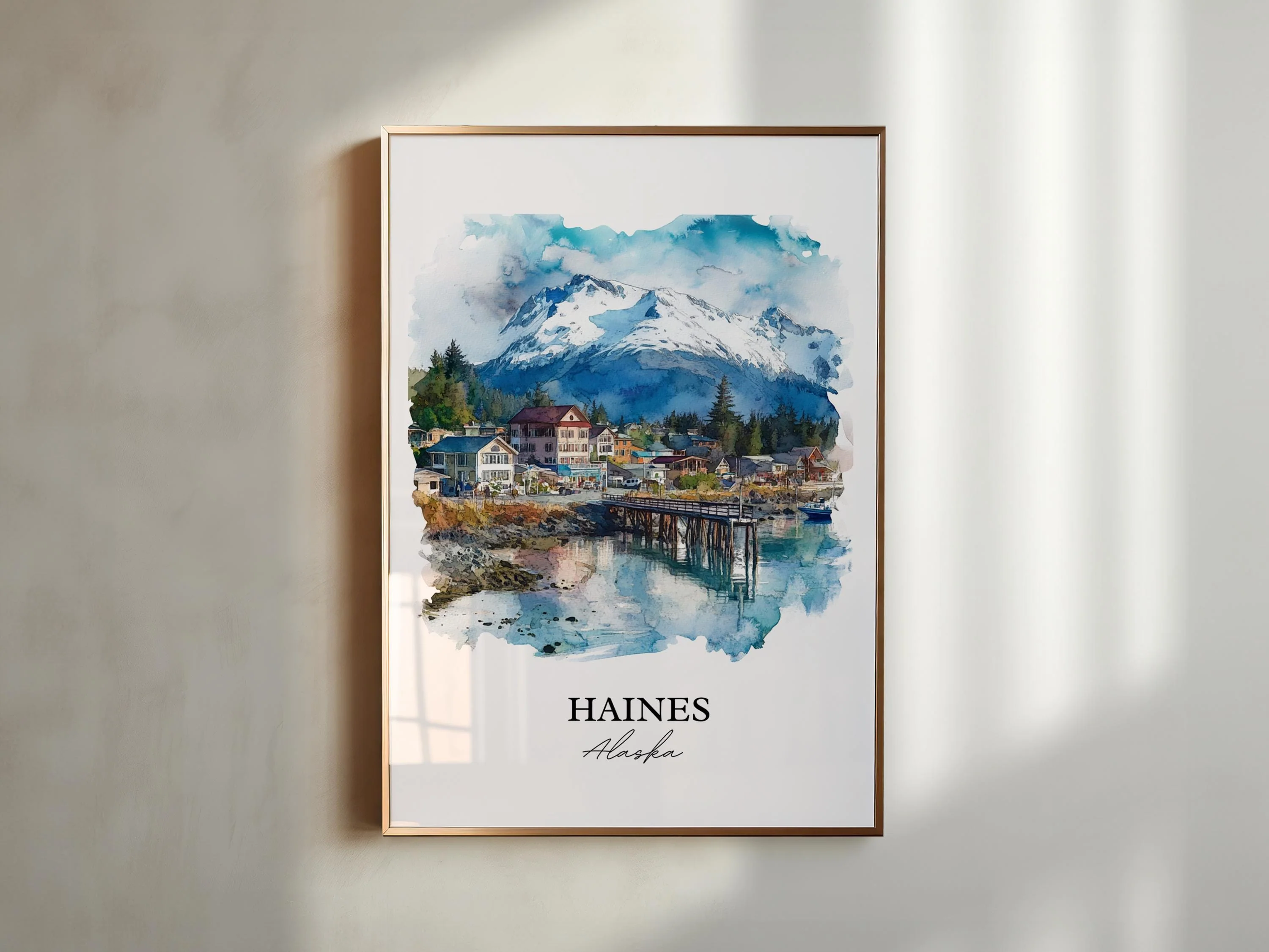 Haines, Alaska – Watercolor Art Print - Image 3