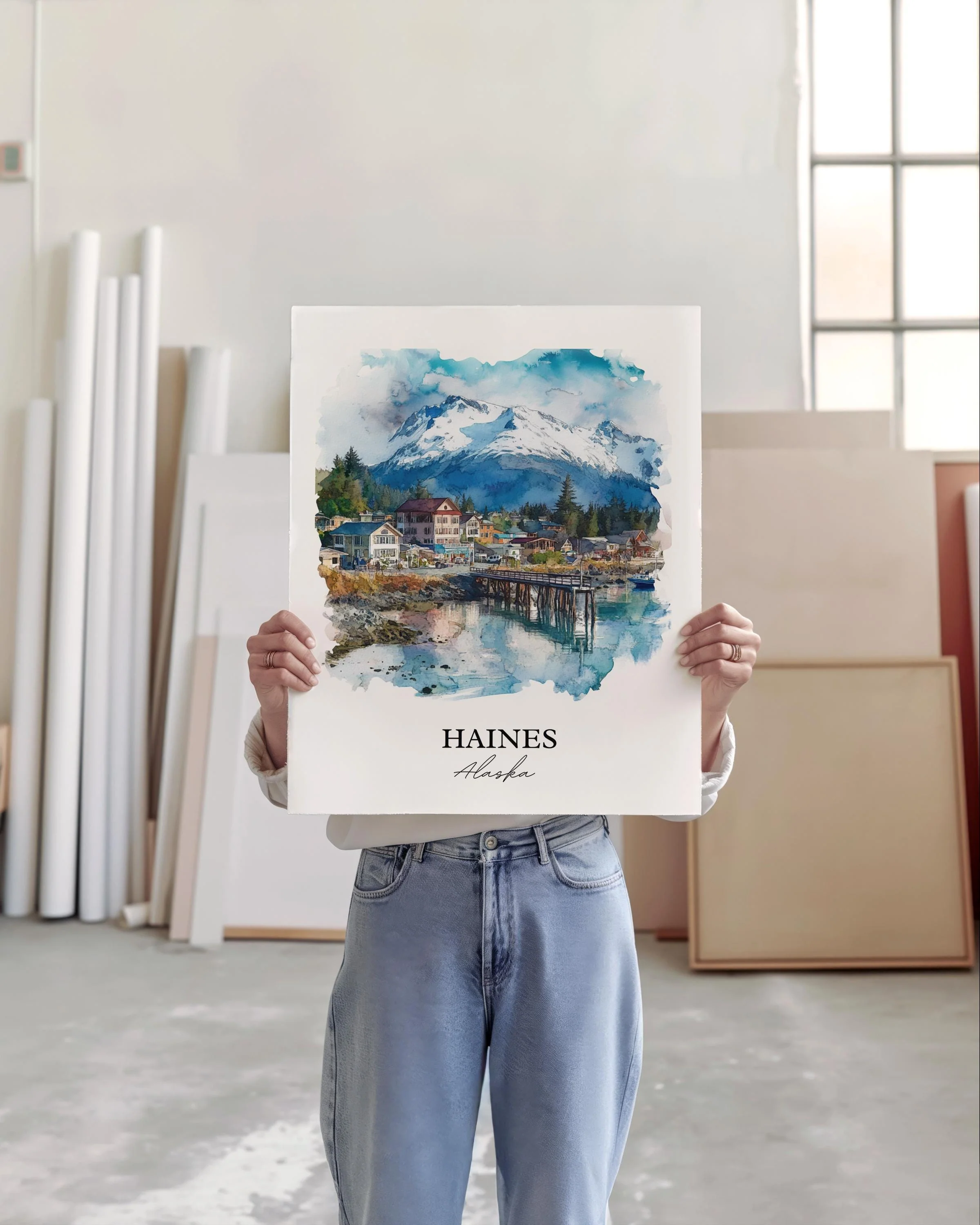 Haines, Alaska – Watercolor Art Print - Image 4