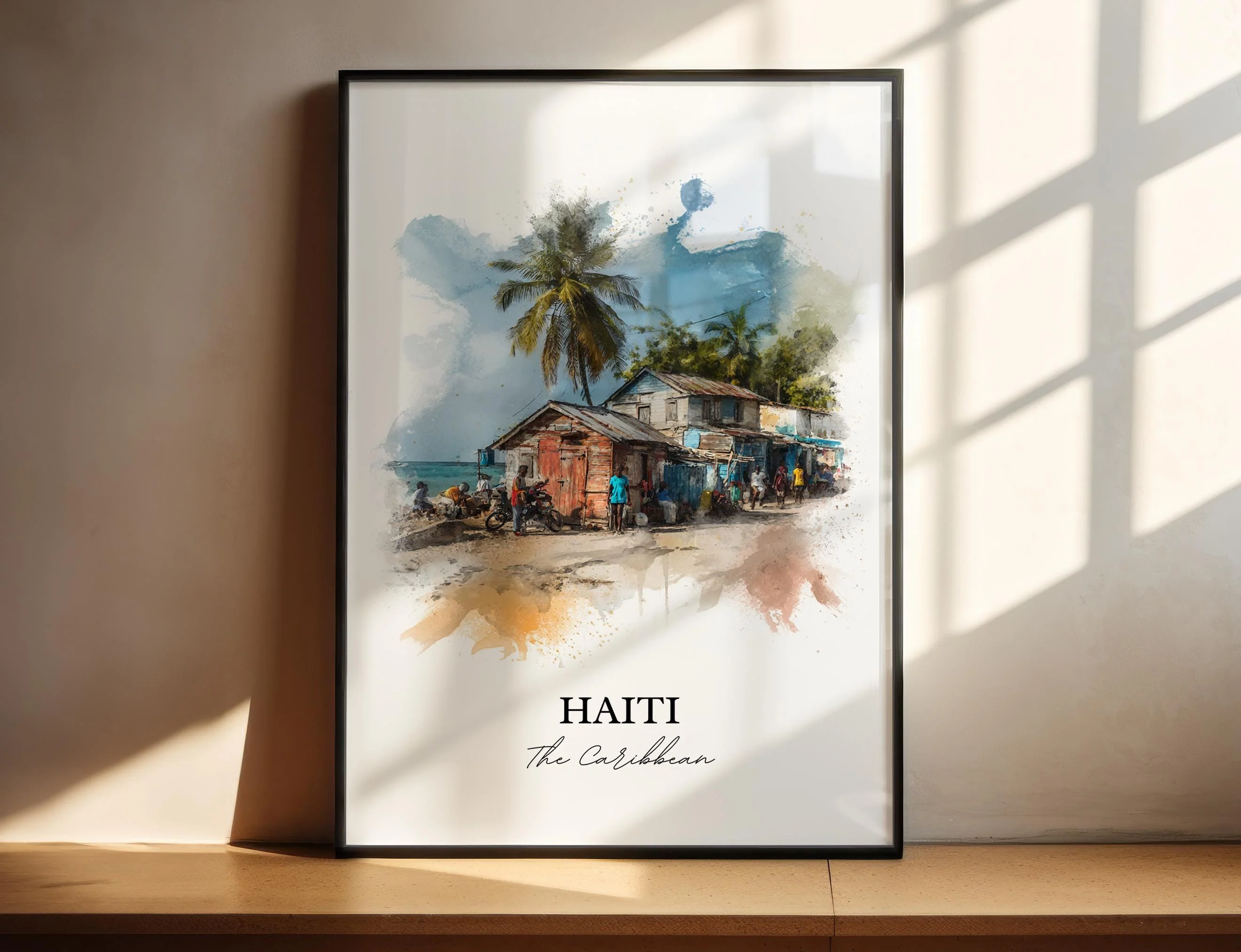 Haiti, Caribbean Islands – Watercolor Art Print