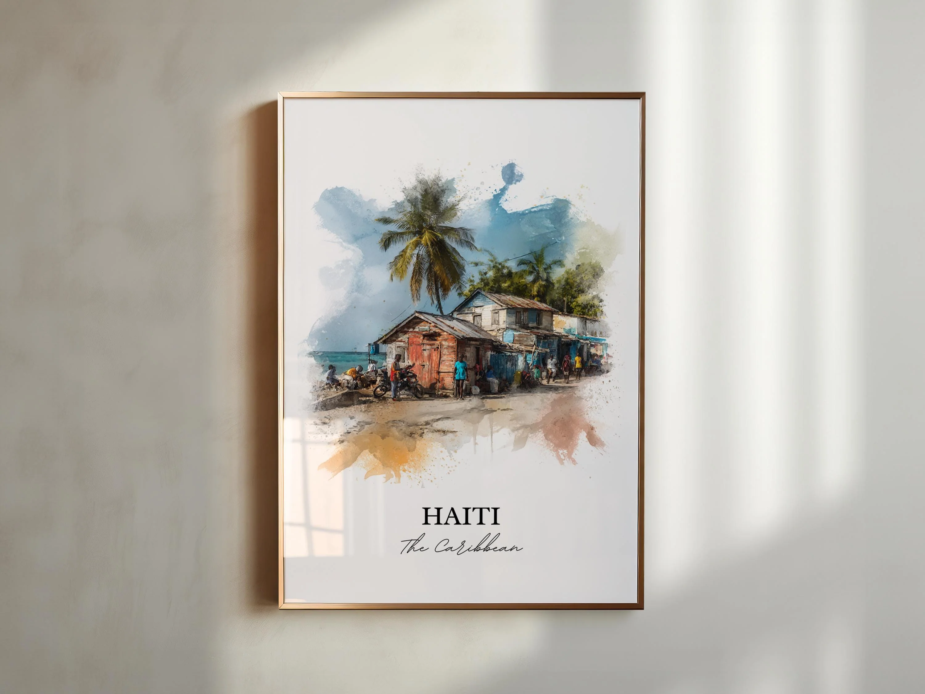 Haiti, Caribbean Islands – Watercolor Art Print - Image 3