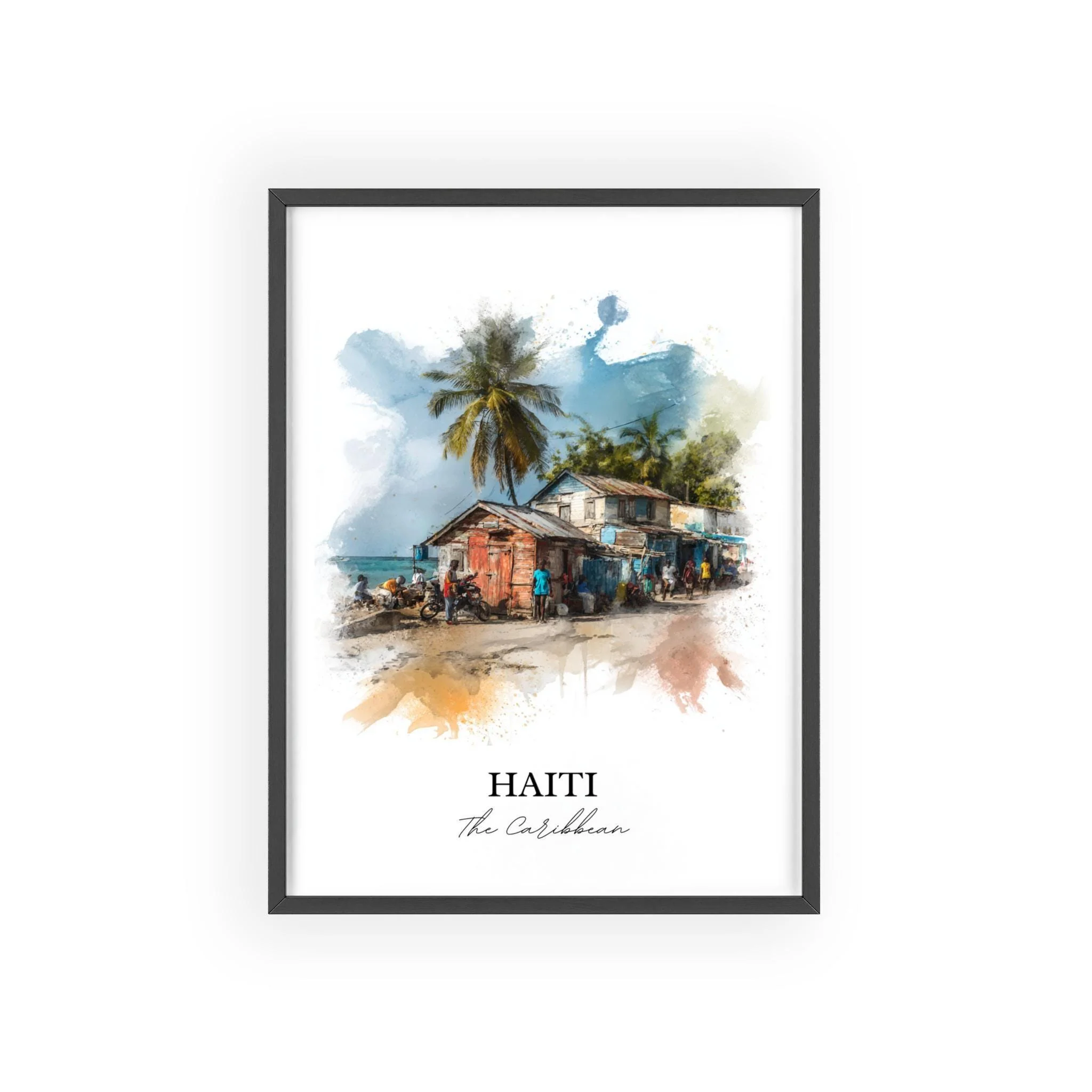 Haiti, Caribbean Islands – Watercolor Art Print - Image 7
