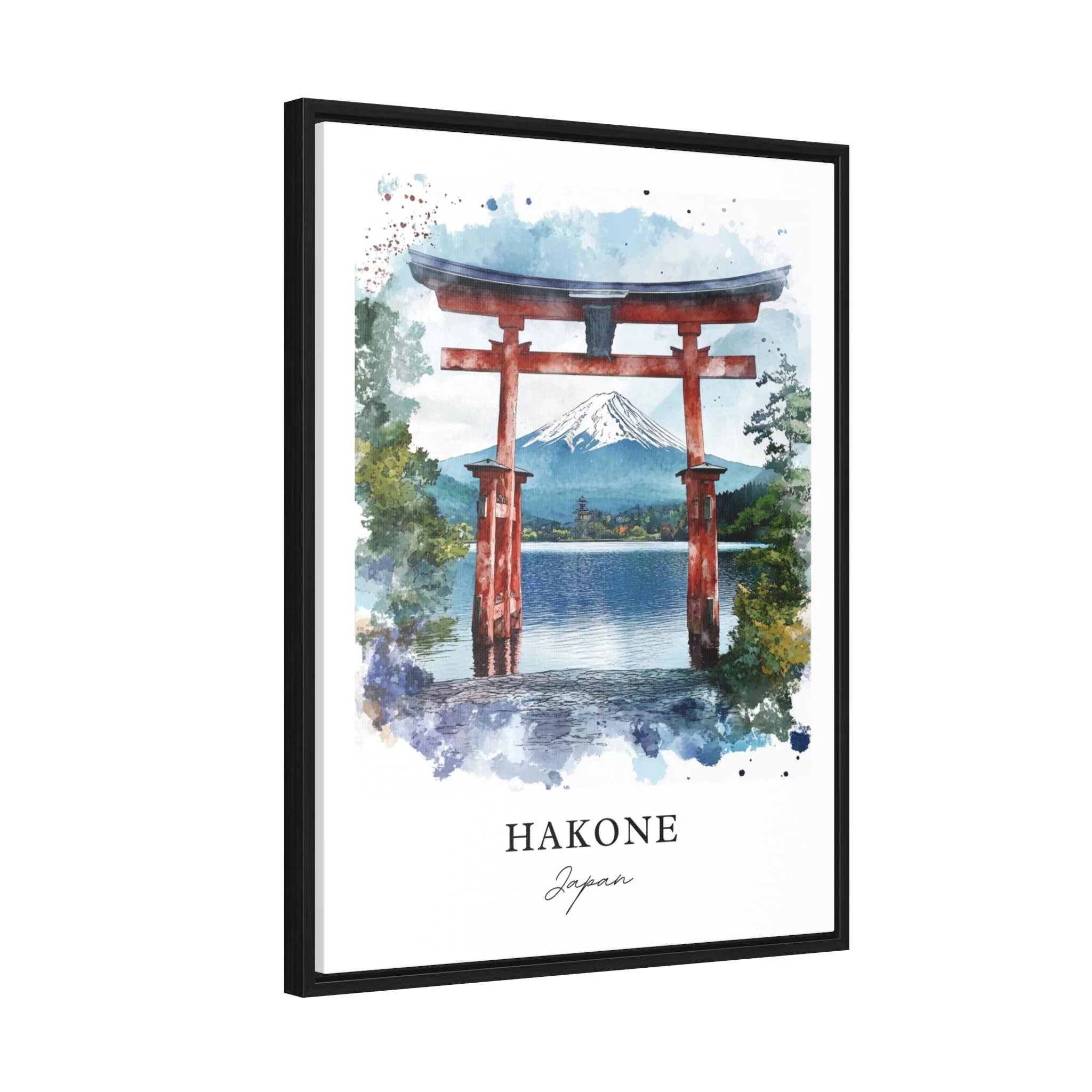 Hakone, Japan – Watercolor Art Print - Image 6