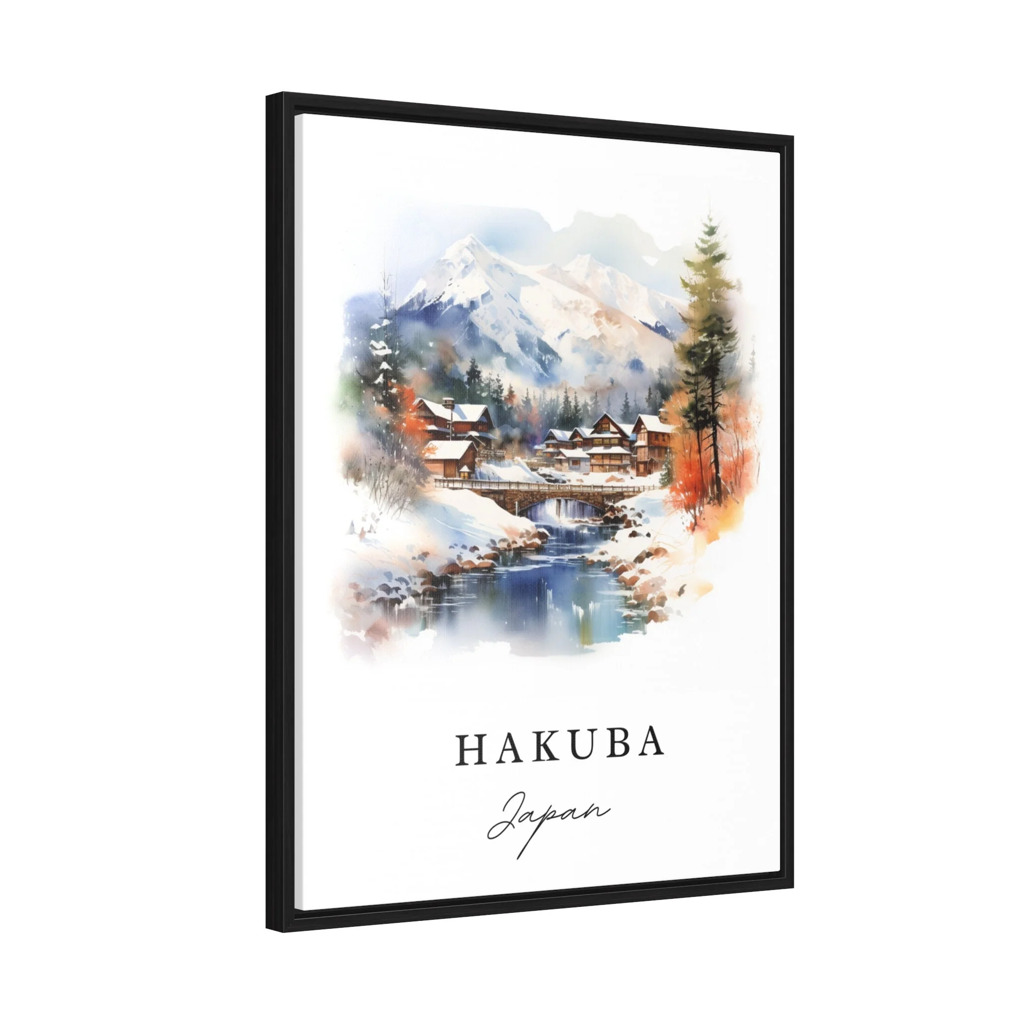 Hakuba, Japan – Watercolor Art Print - Image 7