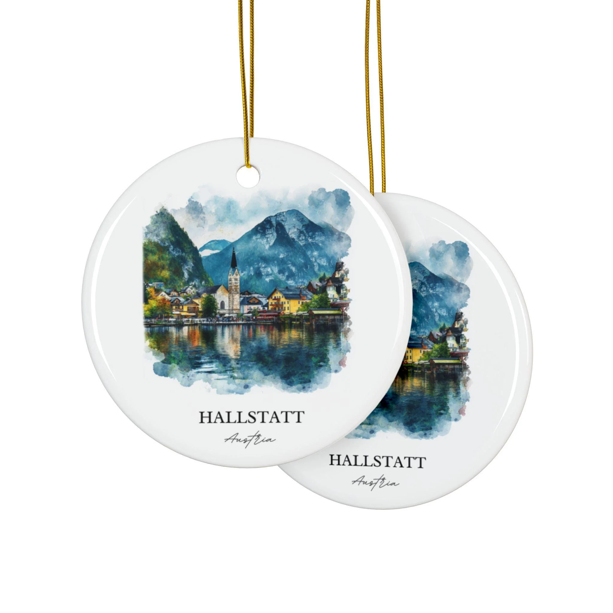 Hallstatt Austria Ornament: Unique Austria Souvenir, Hallstatt Austria Xmas Decor, and Authentic Hallstatt Gift - Image 2