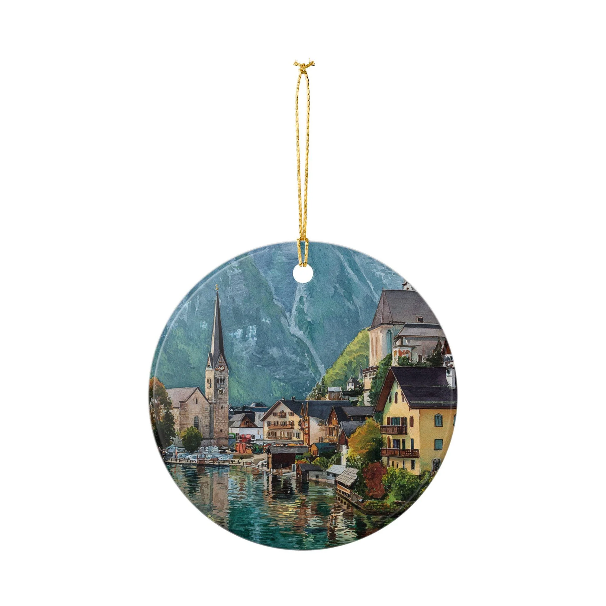 Hallstatt Austria Ornament: Unique Hallstatt Souvenir, Hallstatt Xmas Decor, and Authentic Hallstatt Austria Gift - Image 2