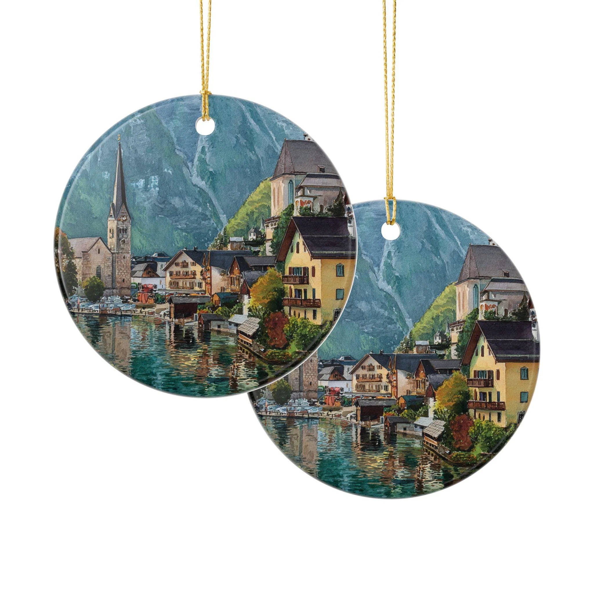 Hallstatt Austria Ornament: Unique Hallstatt Souvenir, Hallstatt Xmas Decor, and Authentic Hallstatt Austria Gift - Image 3