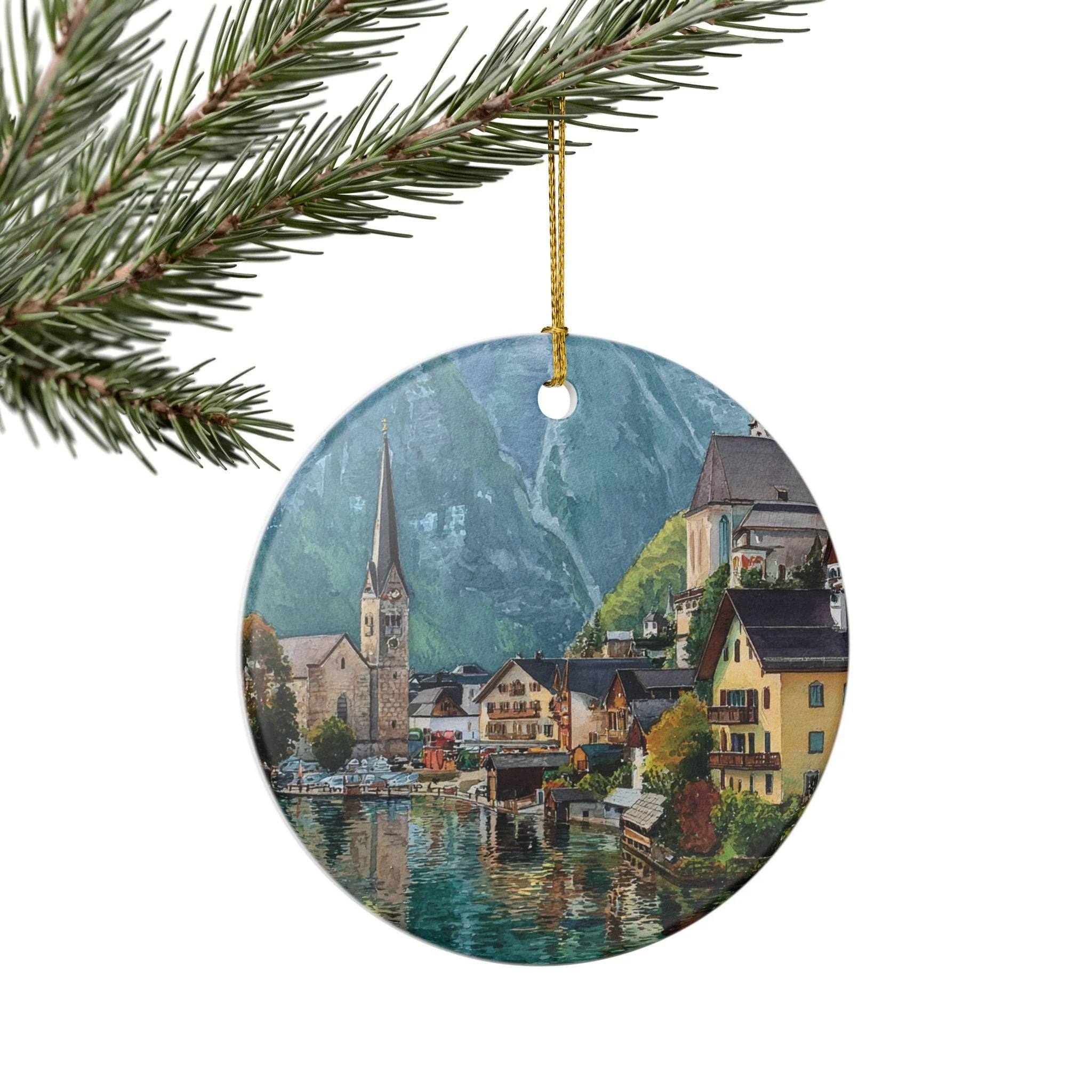 Hallstatt Austria Ornament: Unique Hallstatt Souvenir, Hallstatt Xmas Decor, and Authentic Hallstatt Austria Gift - Image 6