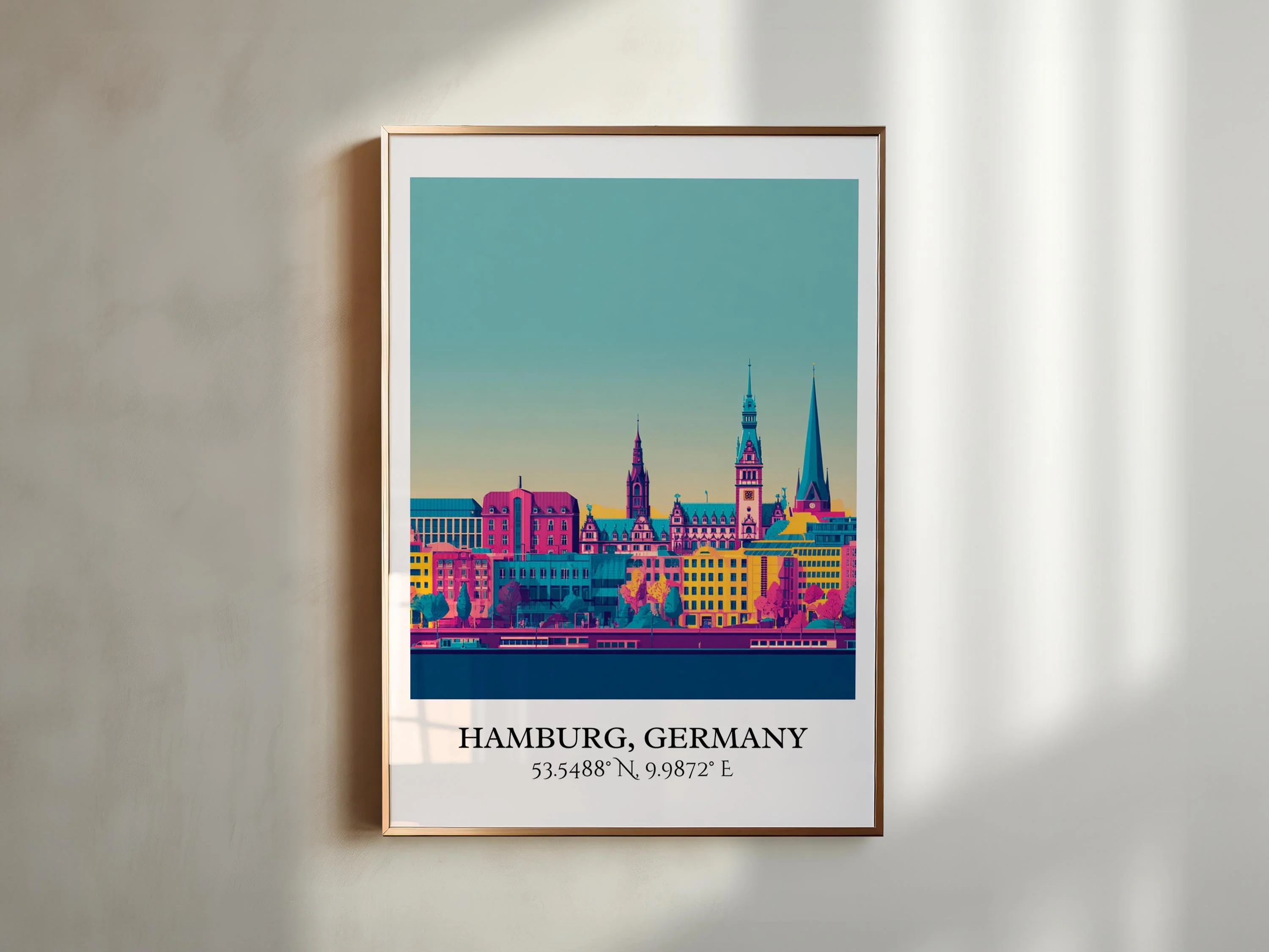 Hamburg, Germany – Watercolor Art Print - Image 6