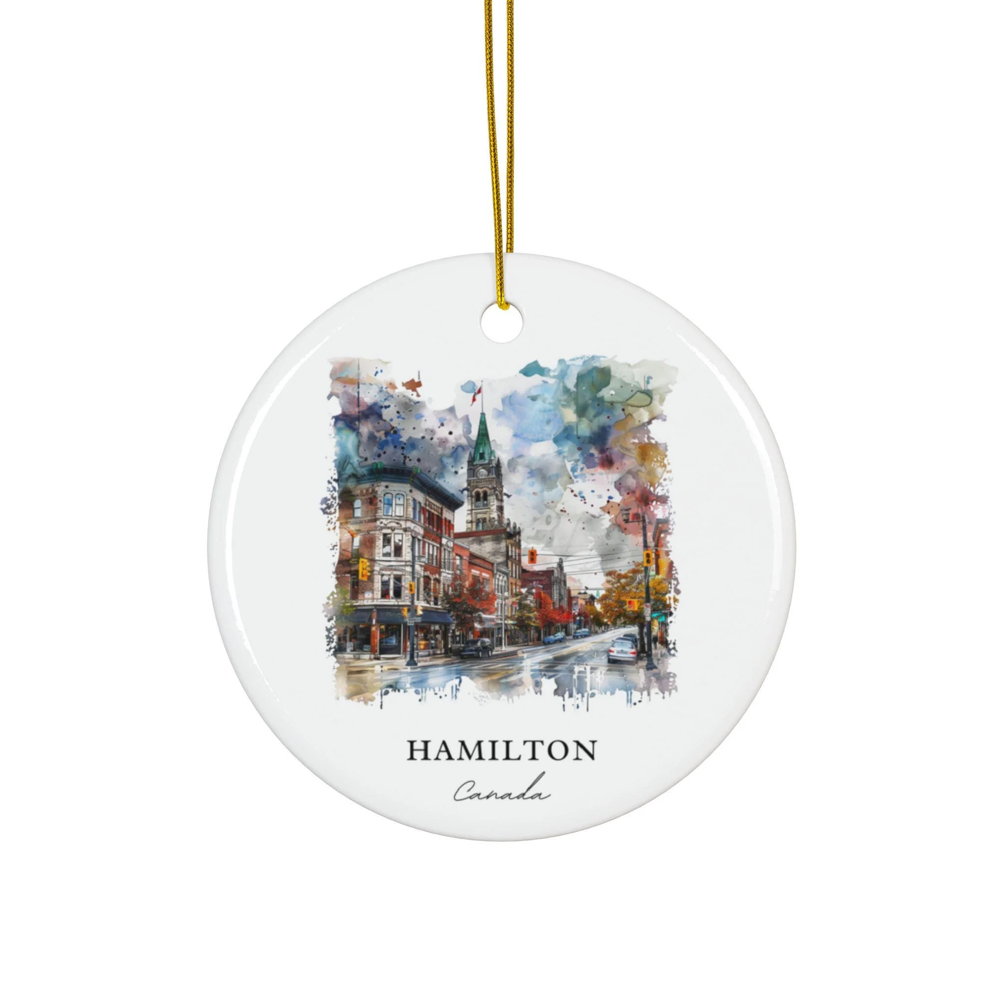 Hamilton Canada Ornament: Unique Hamilton Souvenir, Hamilton Xmas Decor, and Authentic Hamilton Canada Gift