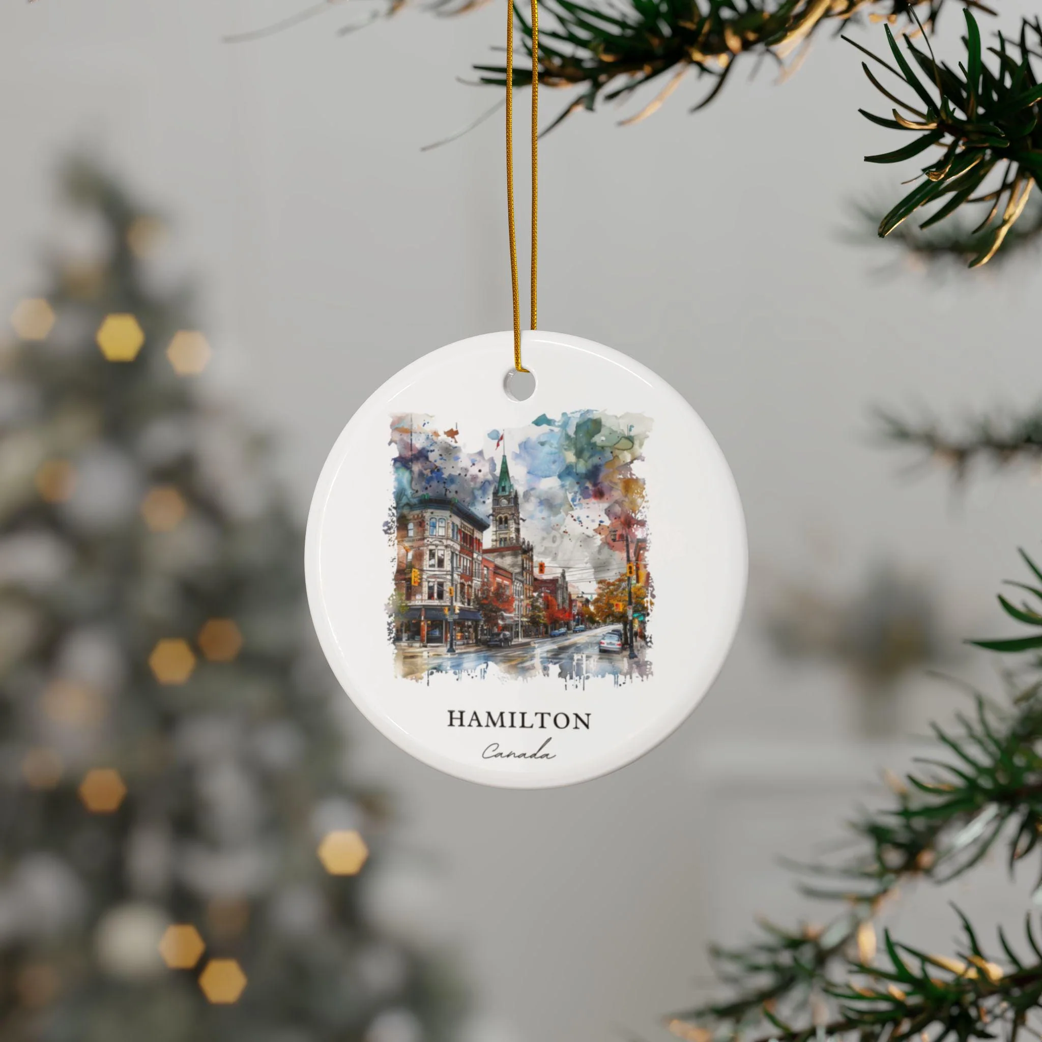 Hamilton Canada Ornament: Unique Hamilton Souvenir, Hamilton Xmas Decor, and Authentic Hamilton Canada Gift - Image 3