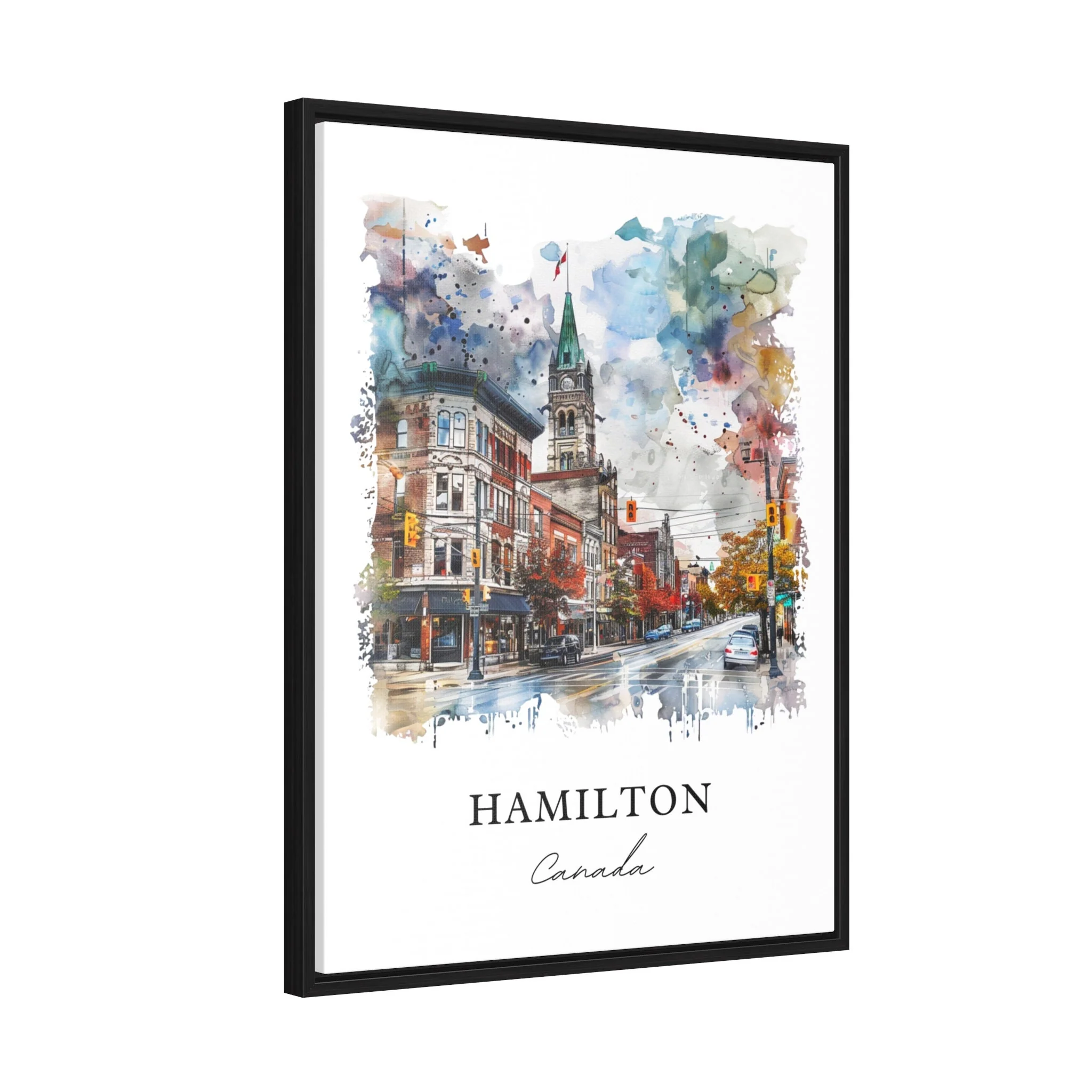 Hamilton, Canada – Lake Ontario Watercolor Art Print - Image 6