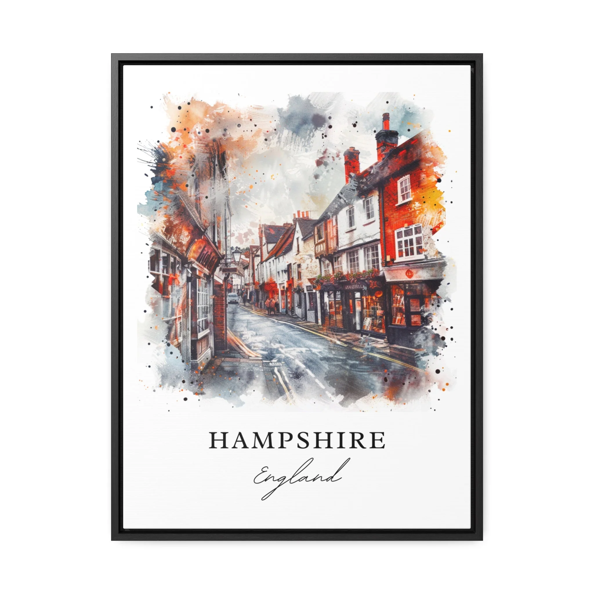 Hampshire, England – Watercolor Art Print - Image 5