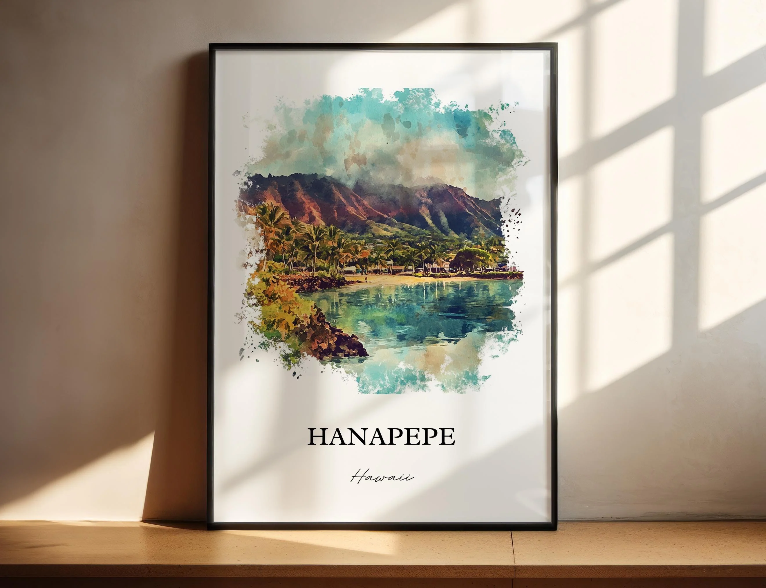Hanapepe, Hawaii – Watercolor Art Print