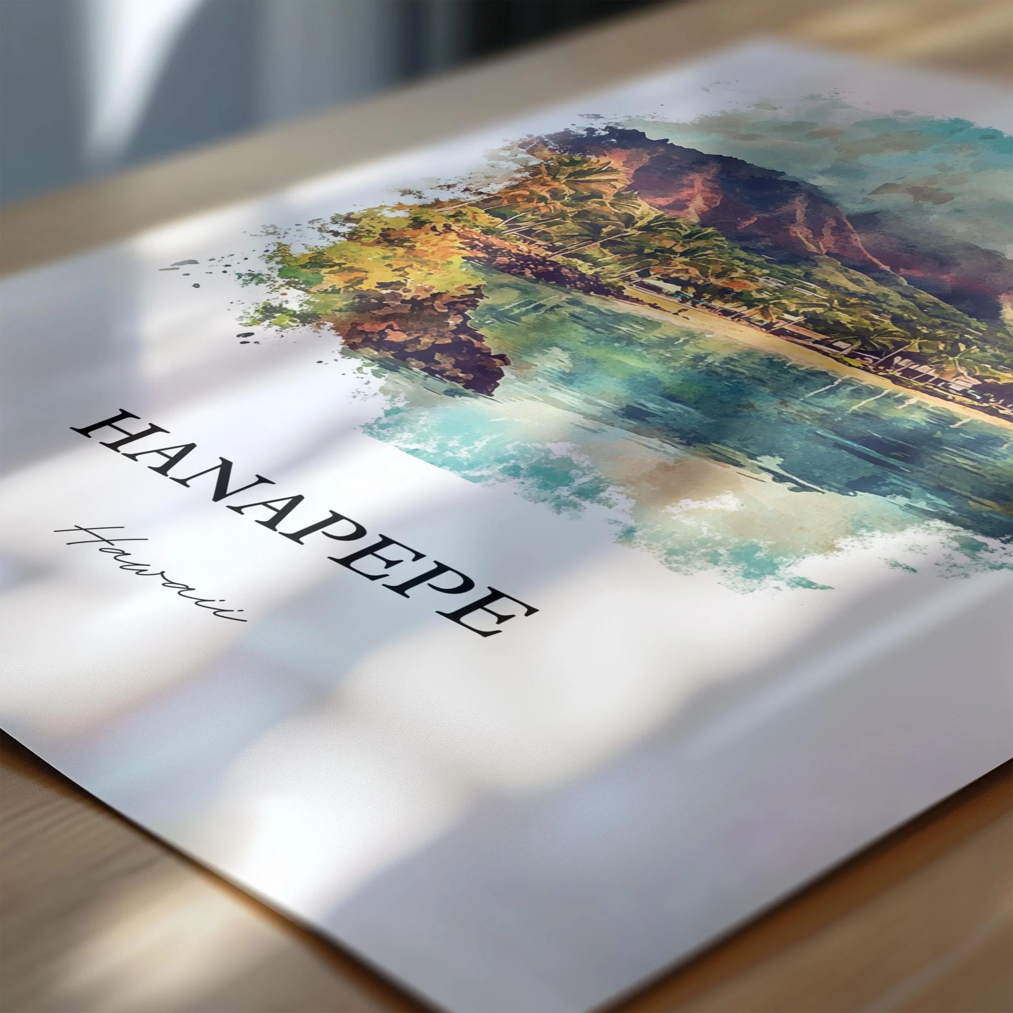 Hanapepe, Hawaii – Watercolor Art Print - Image 2