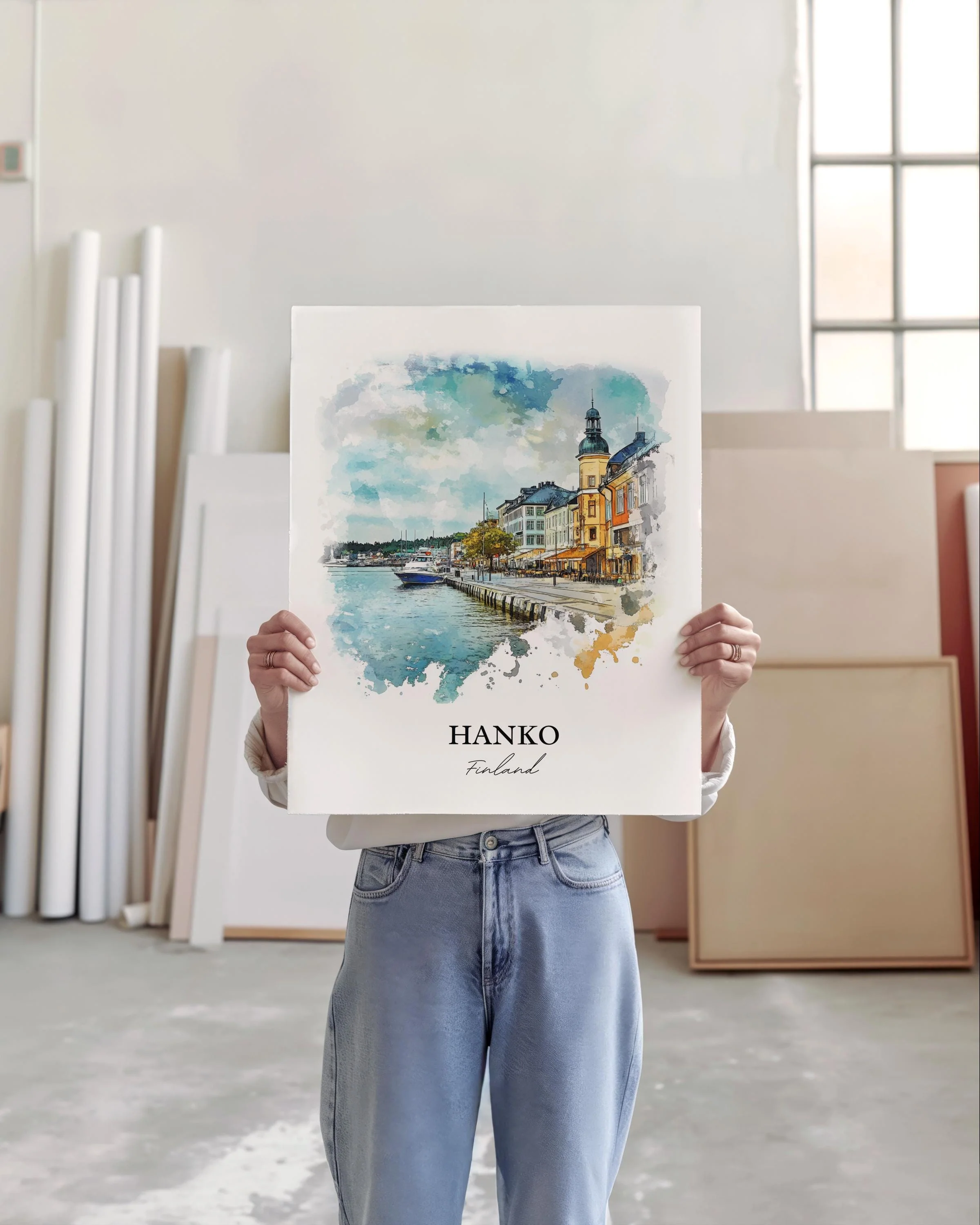 Hanko, Finland – Watercolor Art Print - Image 3