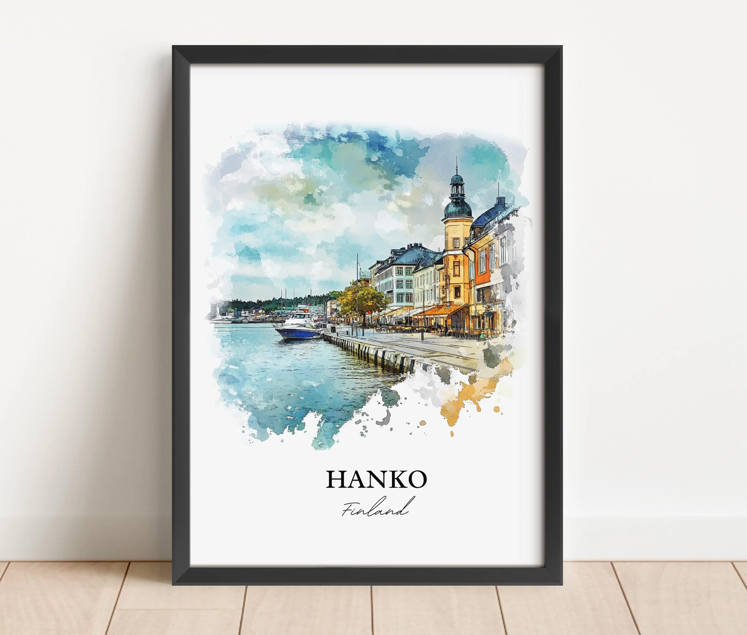 Hanko, Finland – Watercolor Art Print - Image 6