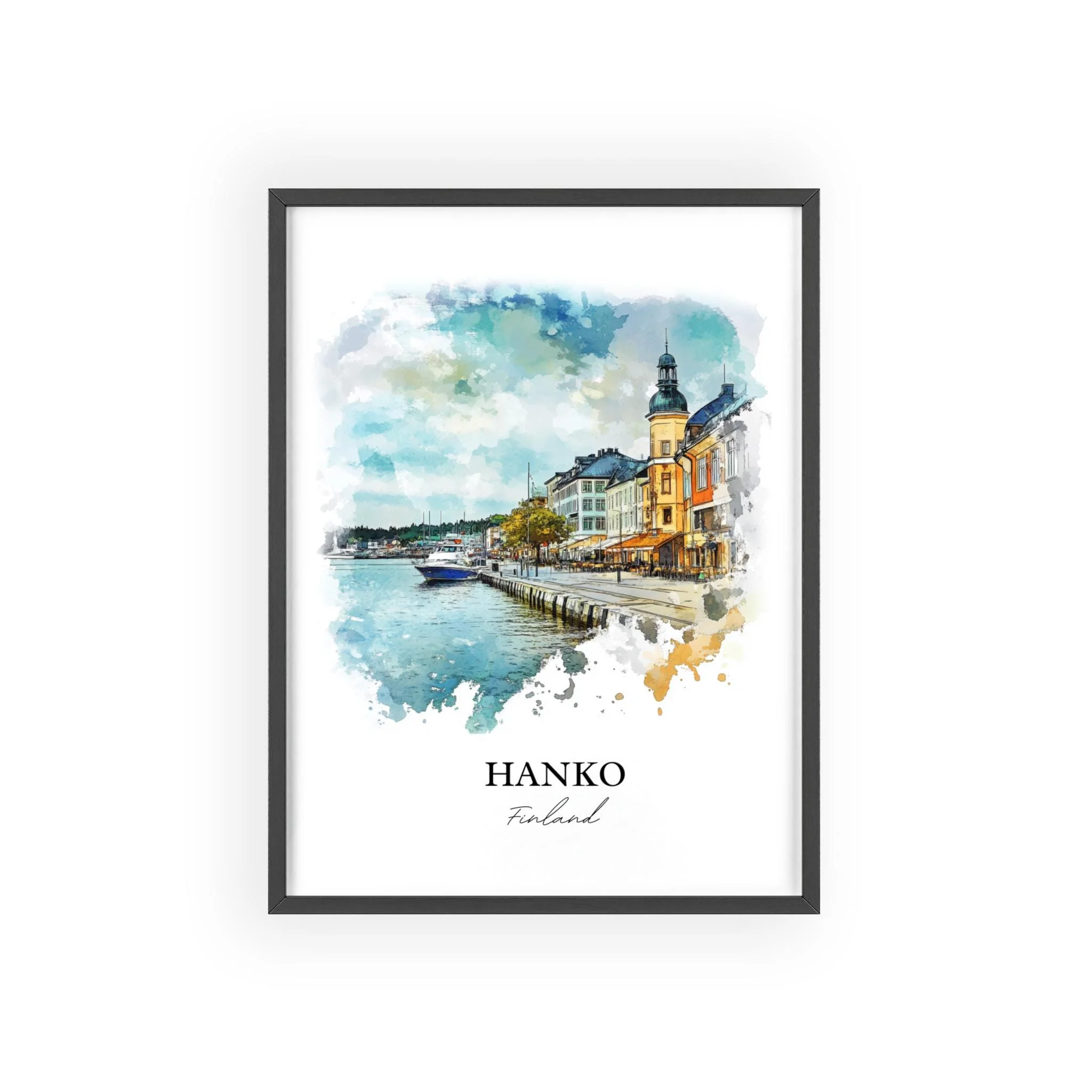 Hanko, Finland – Watercolor Art Print - Image 7