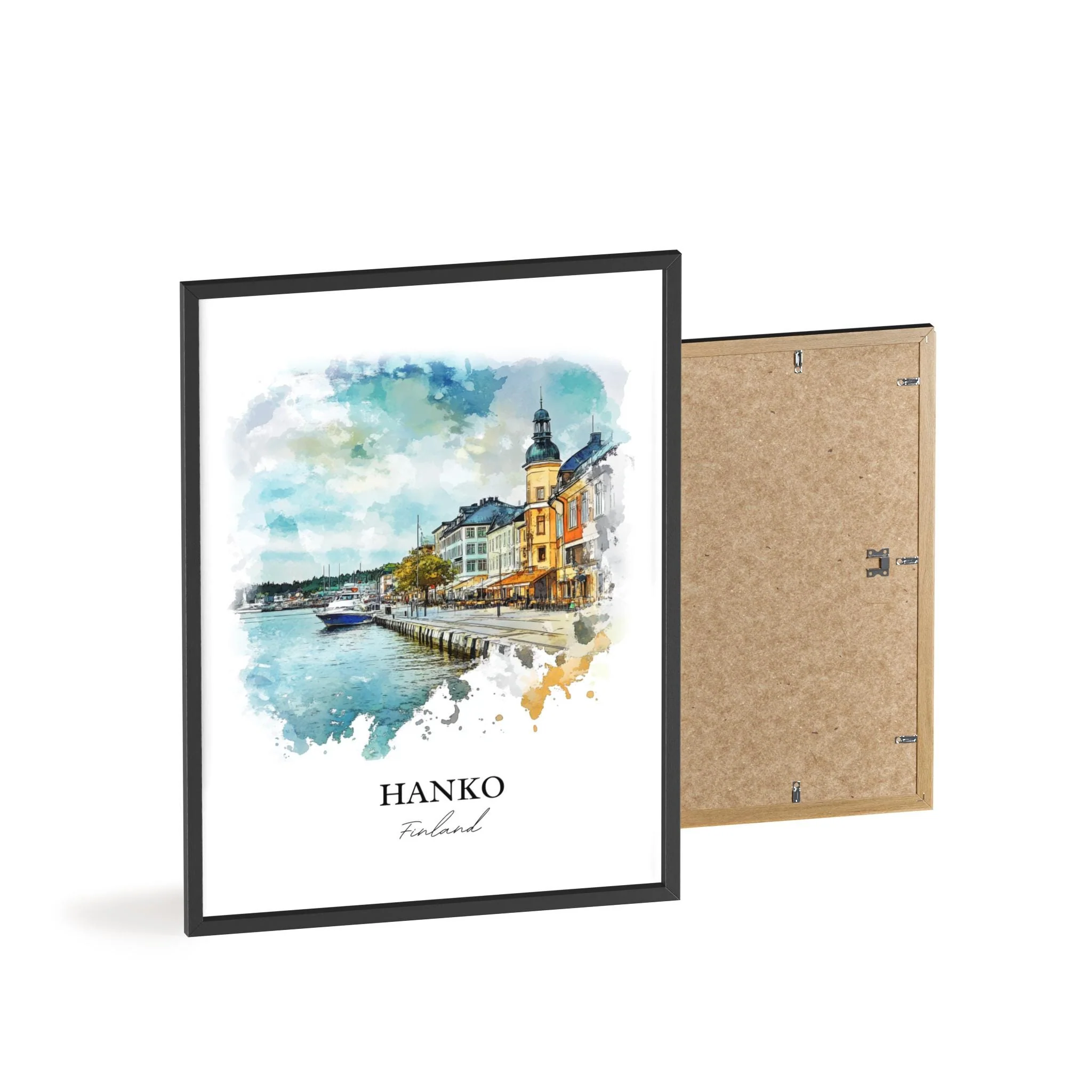 Hanko, Finland – Watercolor Art Print - Image 8