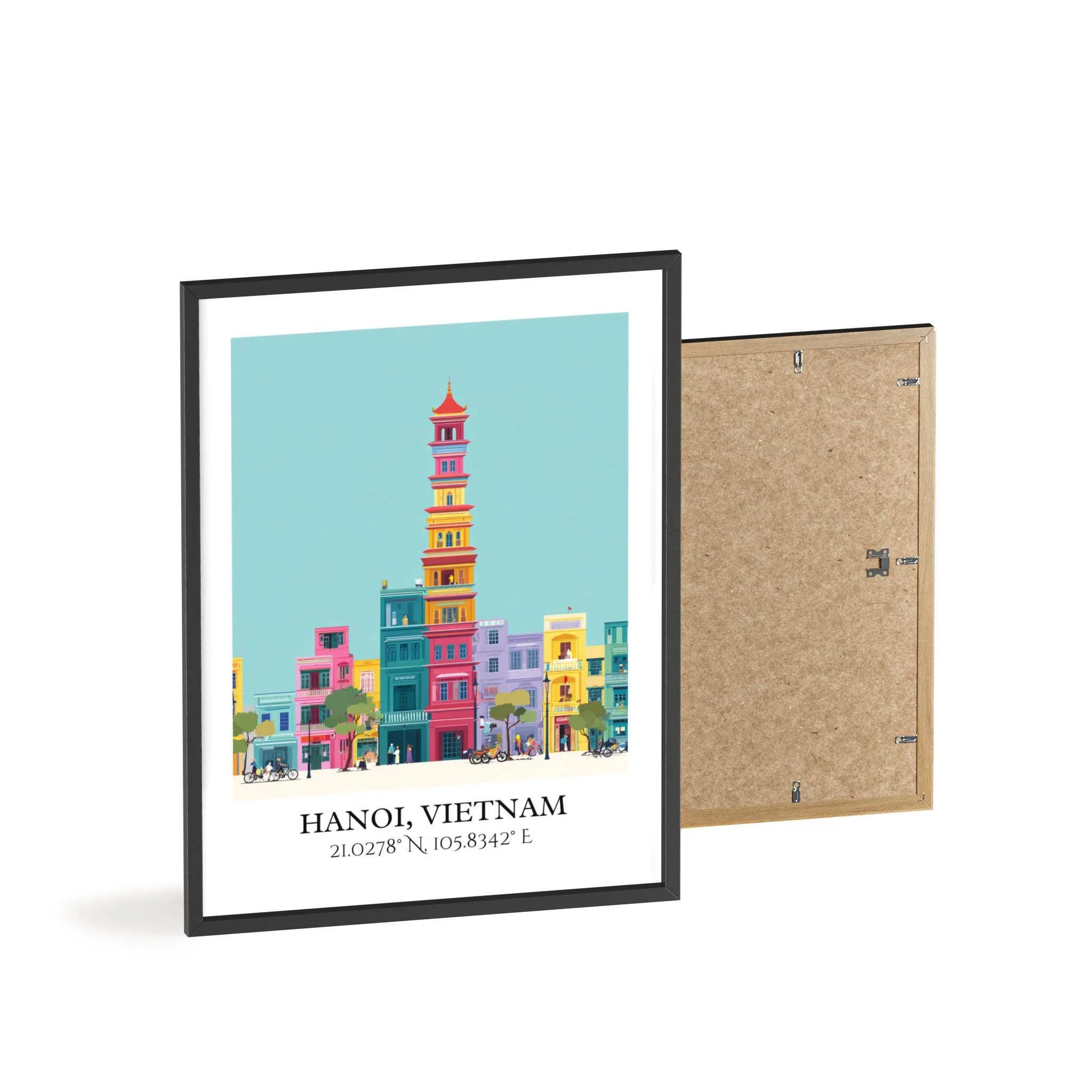 Hanoi, Vietnam – Watercolor Art Print - Image 8