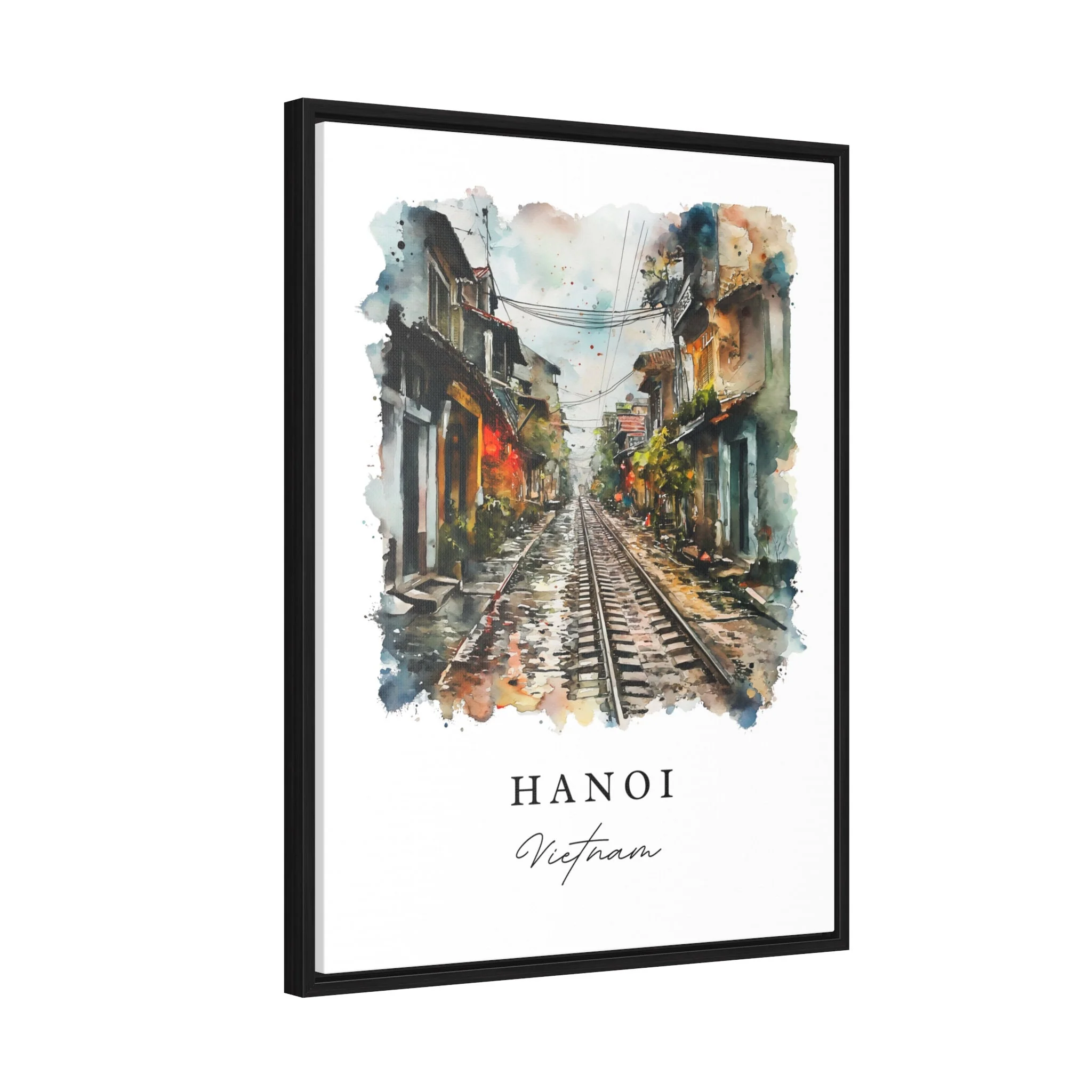 Hanoi, Vietnam – Watercolor Art Print - Image 7