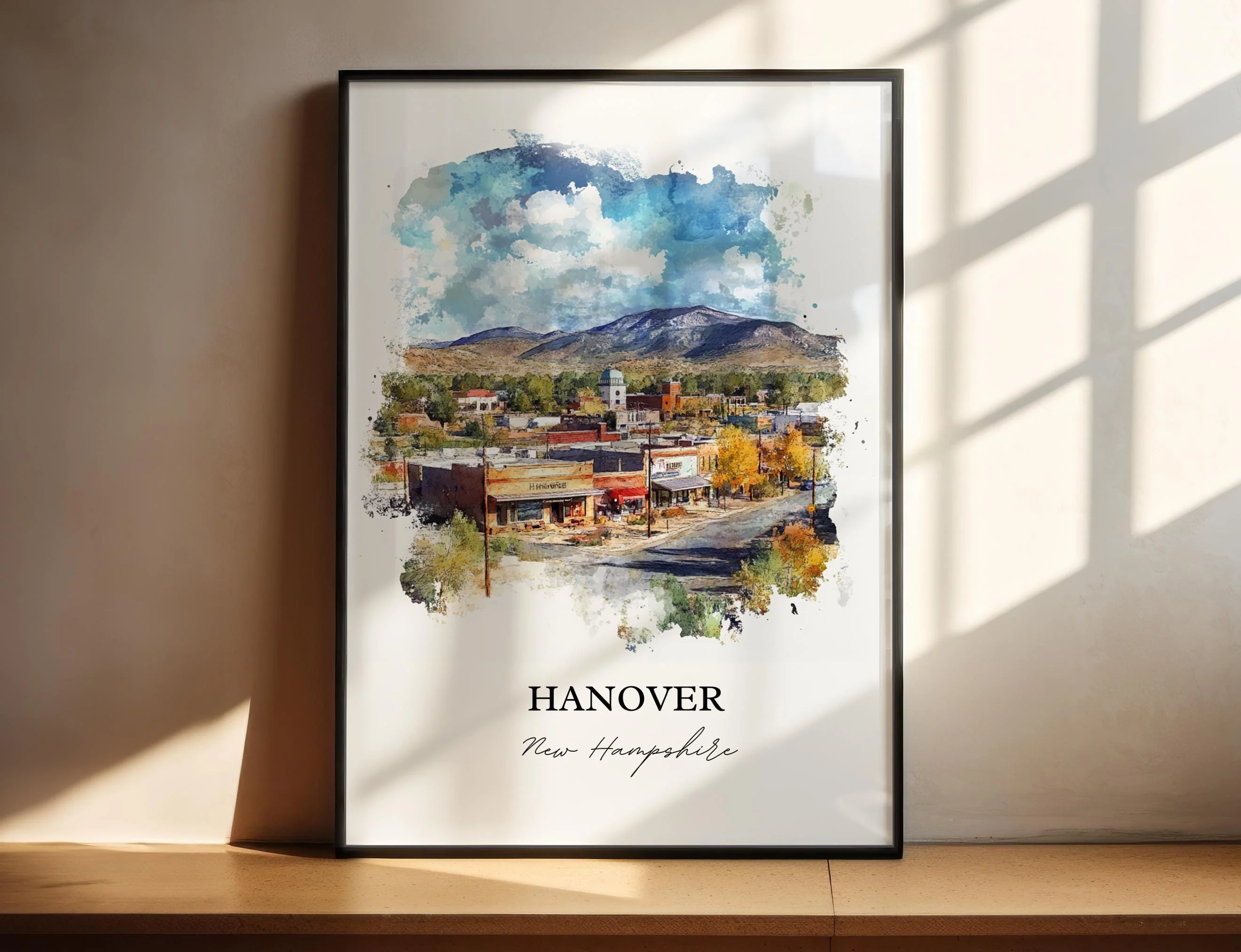 Hanover, USA – Watercolor Art Print Grafton County, New Hampshire