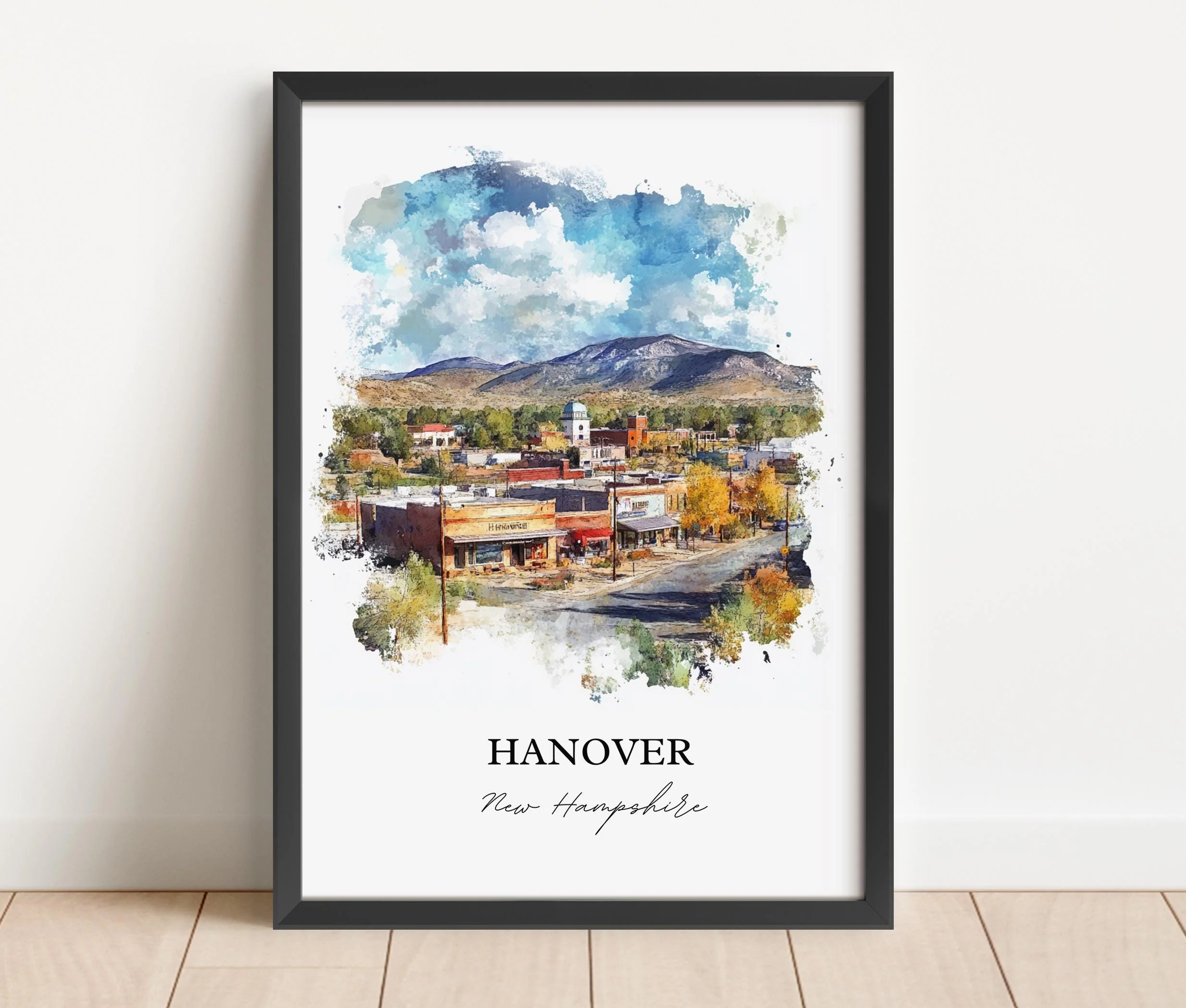 Hanover, USA – Watercolor Art Print Grafton County, New Hampshire - Image 3