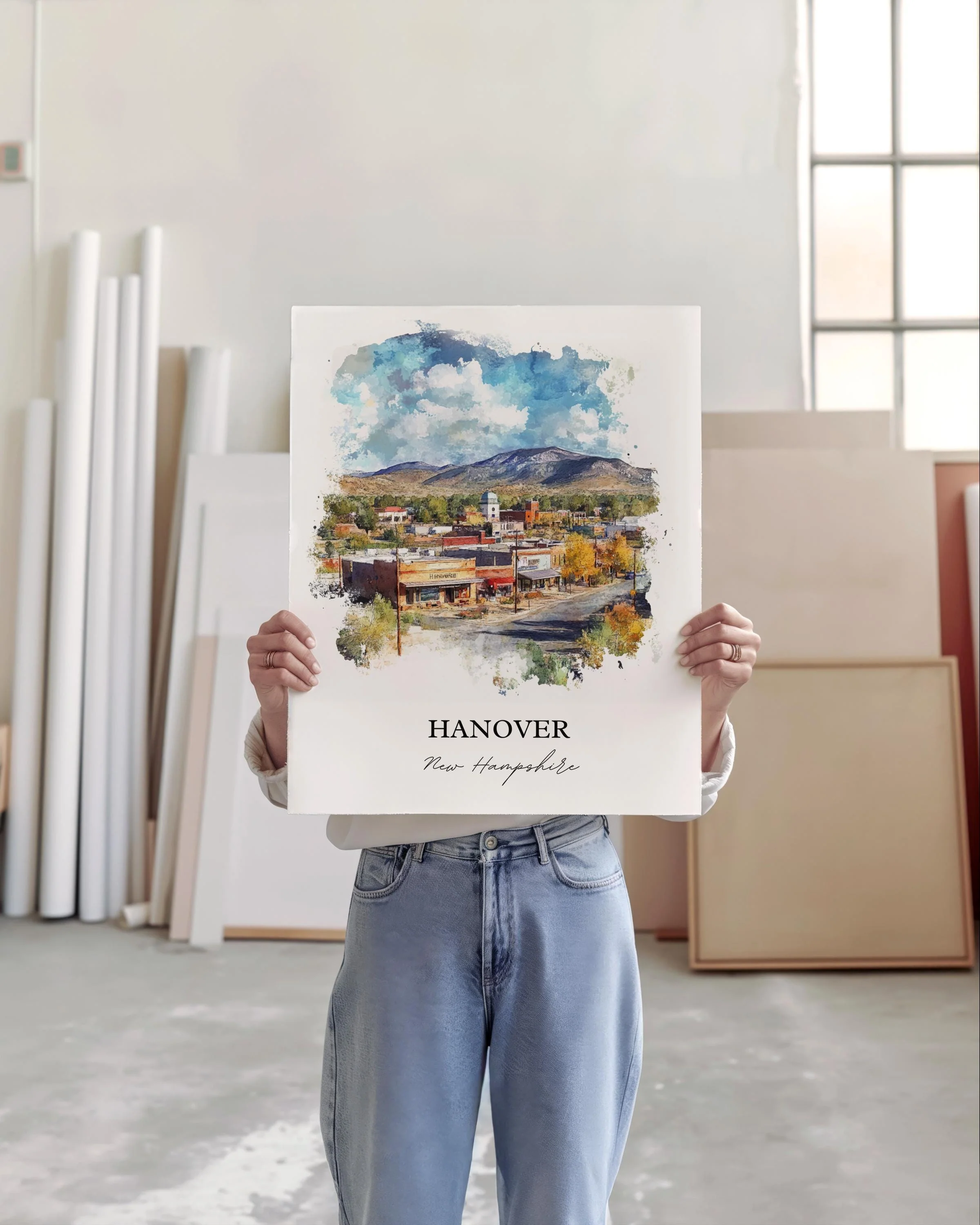 Hanover, USA – Watercolor Art Print Grafton County, New Hampshire - Image 5